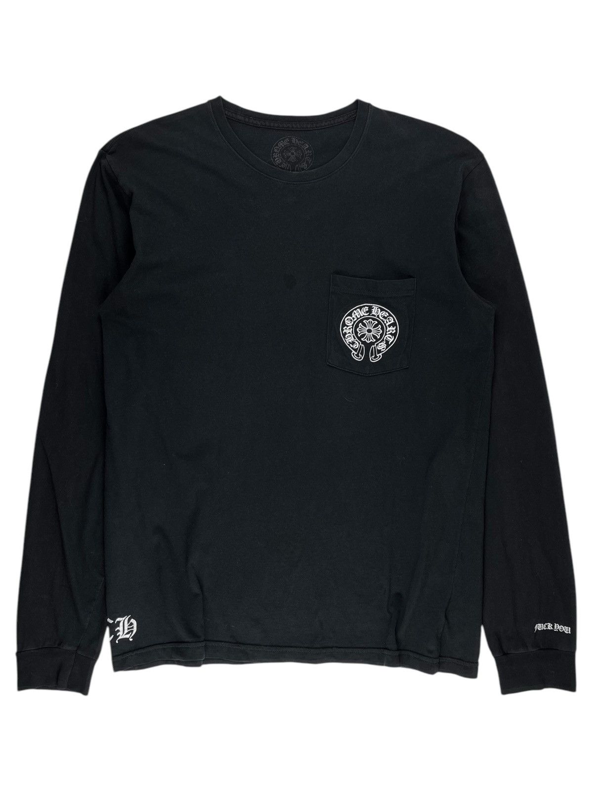 Chrome Hearts Chrome Hearts Taipei Floral Sleeve Cross Longsleeve Tshirt Size US L / EU 52-54 / 3 - 2 Thumbnail
