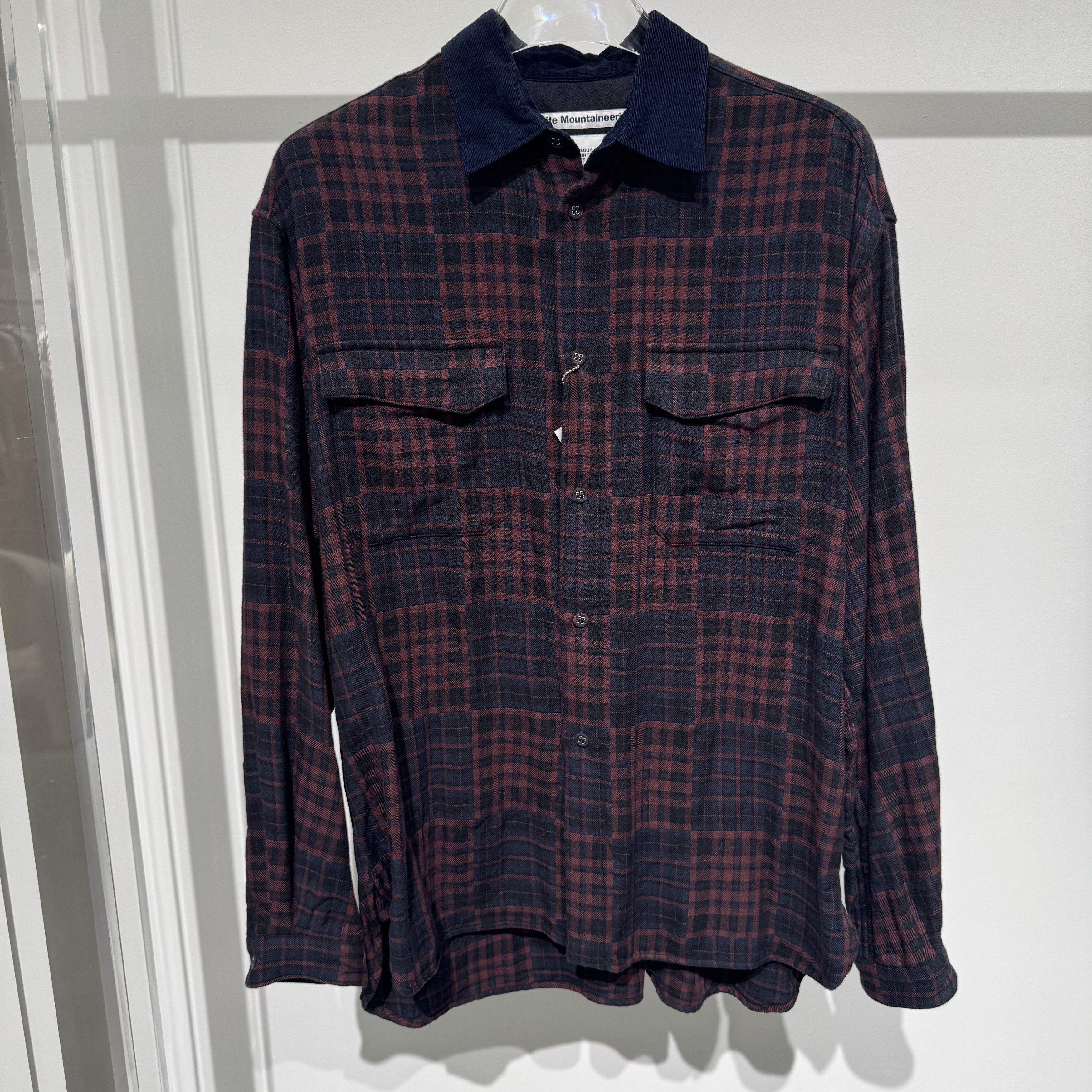 White Mountaineering Rare New WM Corduroy Collar Plaid Oversize shirt Size US S / EU 44-46 / 1 - 4 Thumbnail