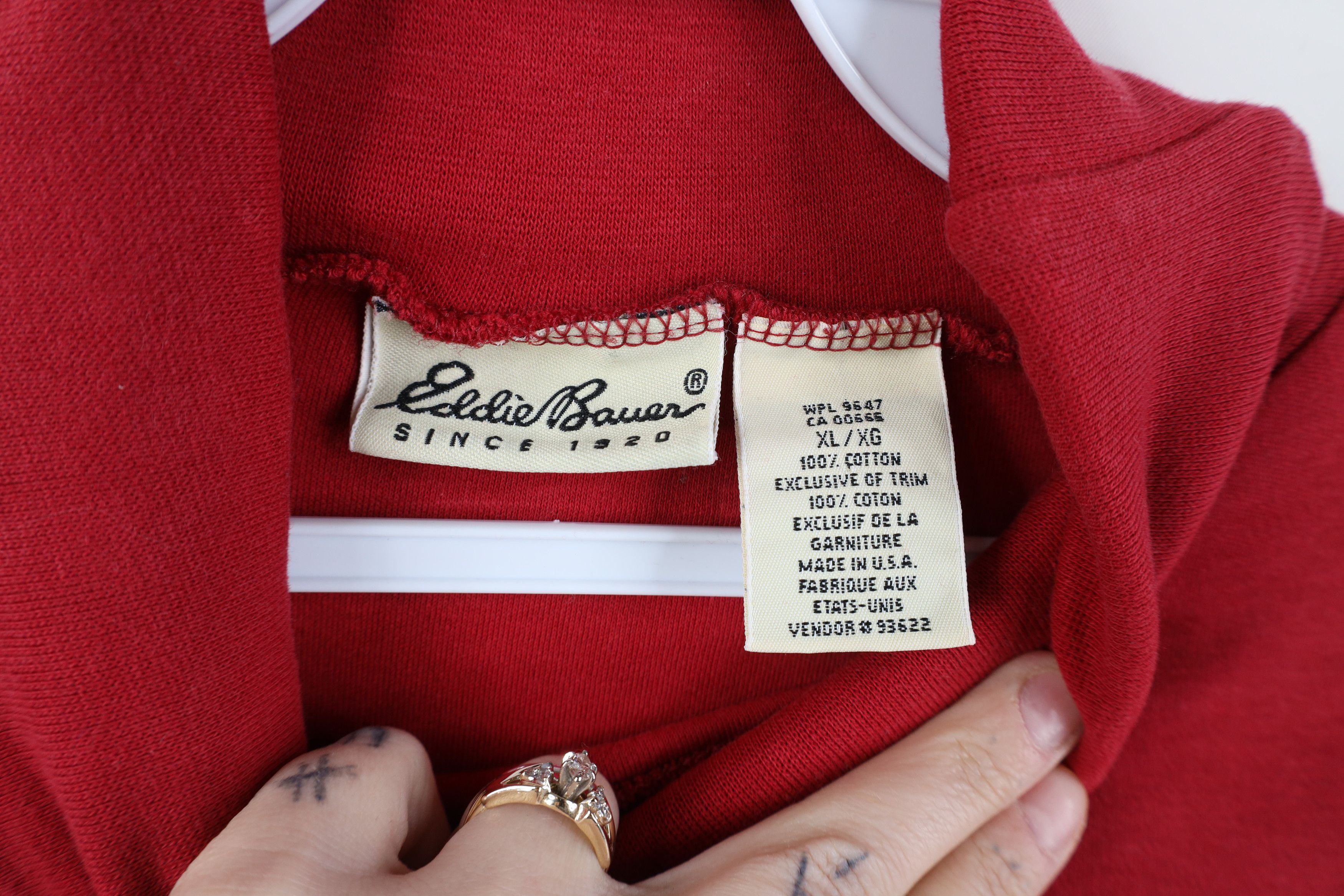 Eddie Bauer Vintage 90s Eddie Bauer Long Sleeve Turtleneck T-Shirt USA Size US XL / EU 56 / 4 - 5 Thumbnail