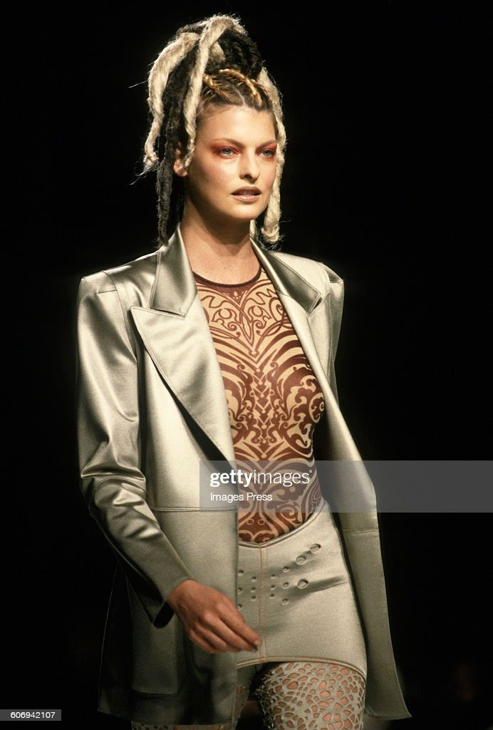Jean Paul Gaultier SS1996 Jean Paul Gaultier Tribal Tattoo Skeleton Mesh Top Size US M / EU 48-50 / 2 - 8 Thumbnail