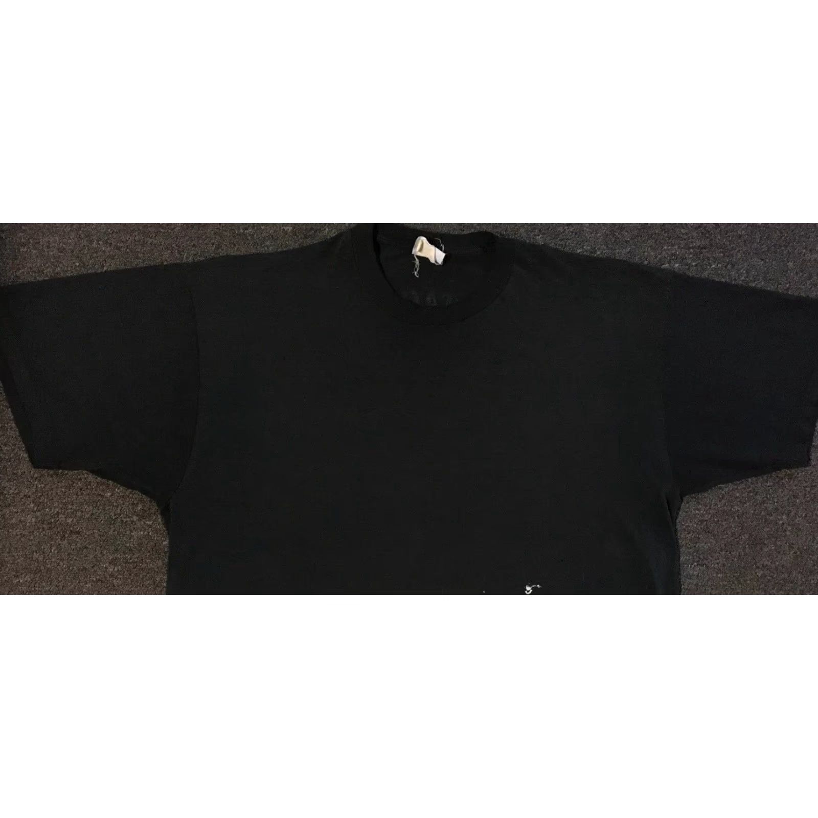 Vintage VINTAGE 90s Faded Distress Trucker Shirt XL Black Motorcycle Mens T-Shirt Grunge Punk Surf Skate Harley Trucker 80s 90s Size US XL / EU 56 / 4 - 7 Thumbnail