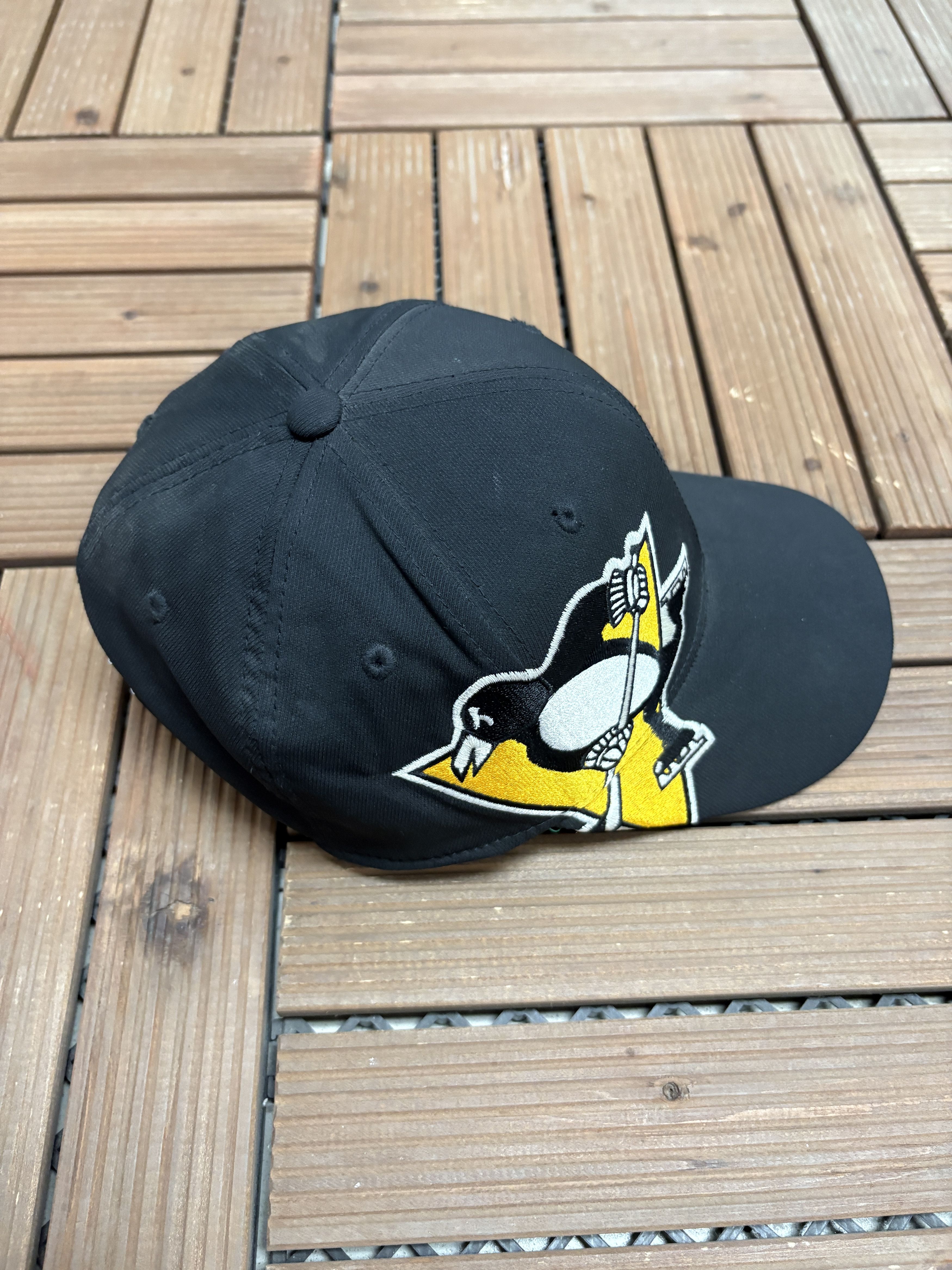 Ccm Pittsburgh Penguins CCM Vintage Black Hat Cap S/M Size ONE SIZE - 4 Thumbnail