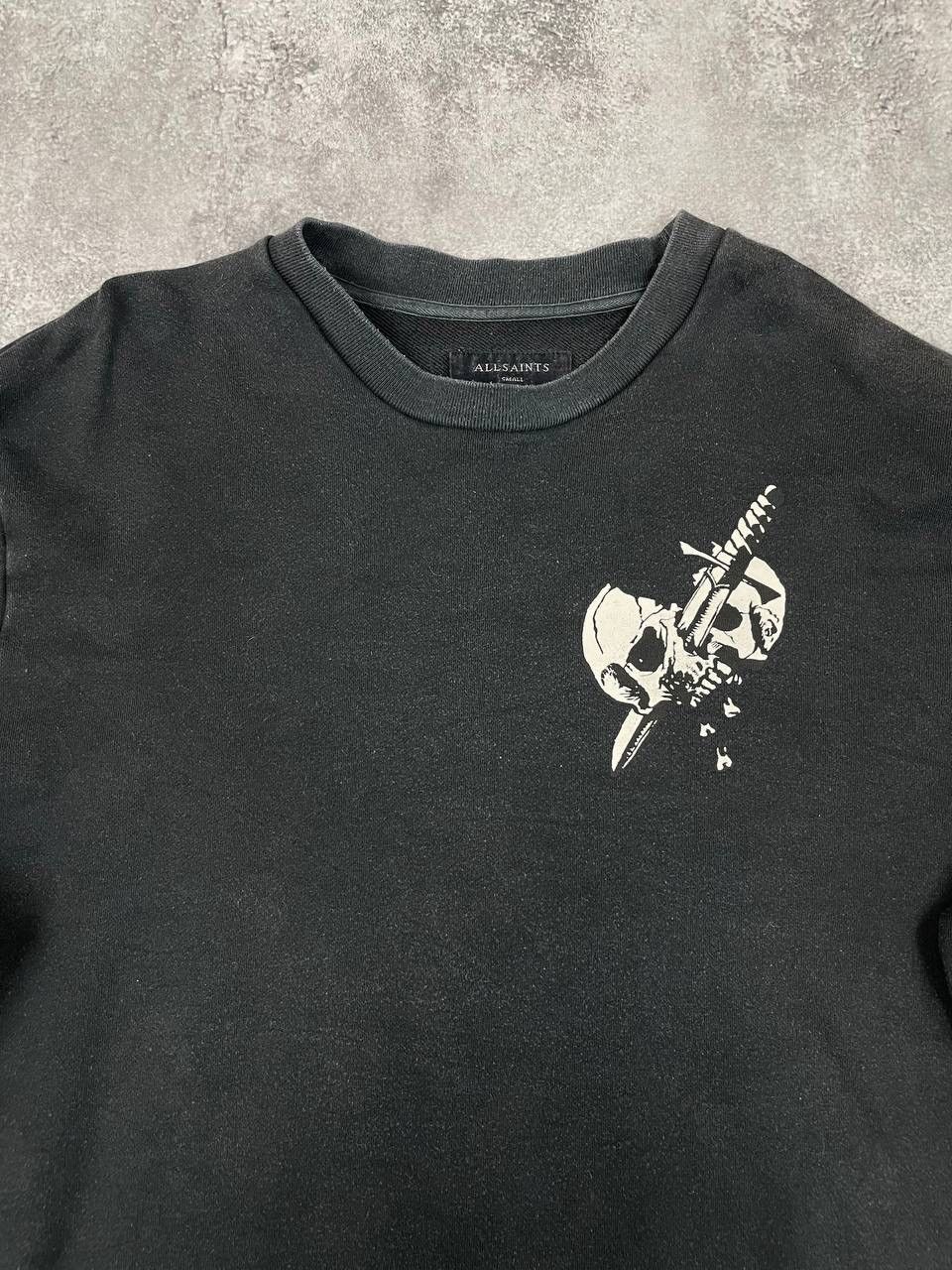 Allsaints AllSaints Men Crewneck Sweatshirt Vintage Black Size S Size US S / EU 44-46 / 1 - 2 Thumbnail