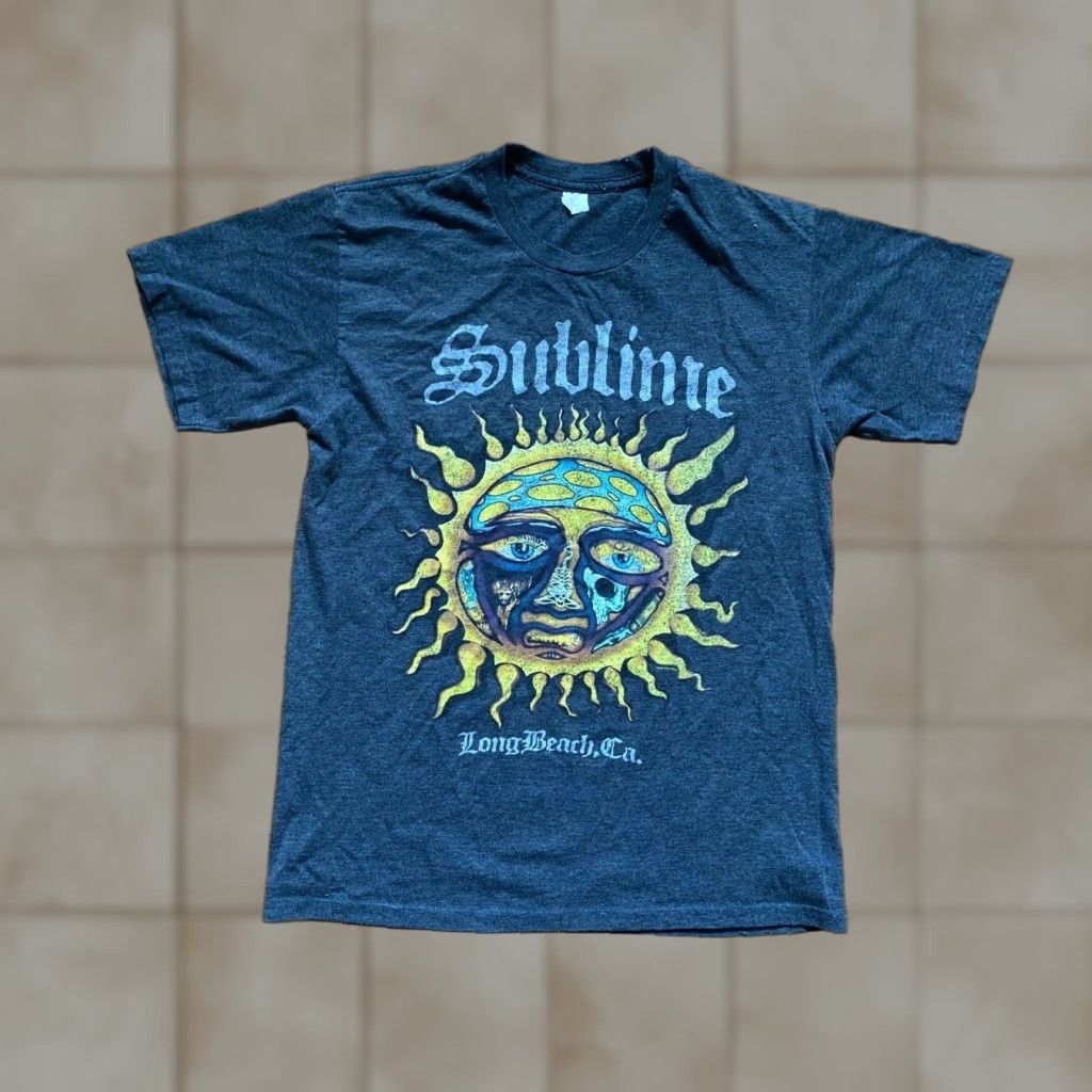 Vintage Sublime Mens Sublime Charcoal Gray Sun Graphic Band T Shirt Sz M Mens Size US M / EU 48-50 / 2 - 1 Thumbnail