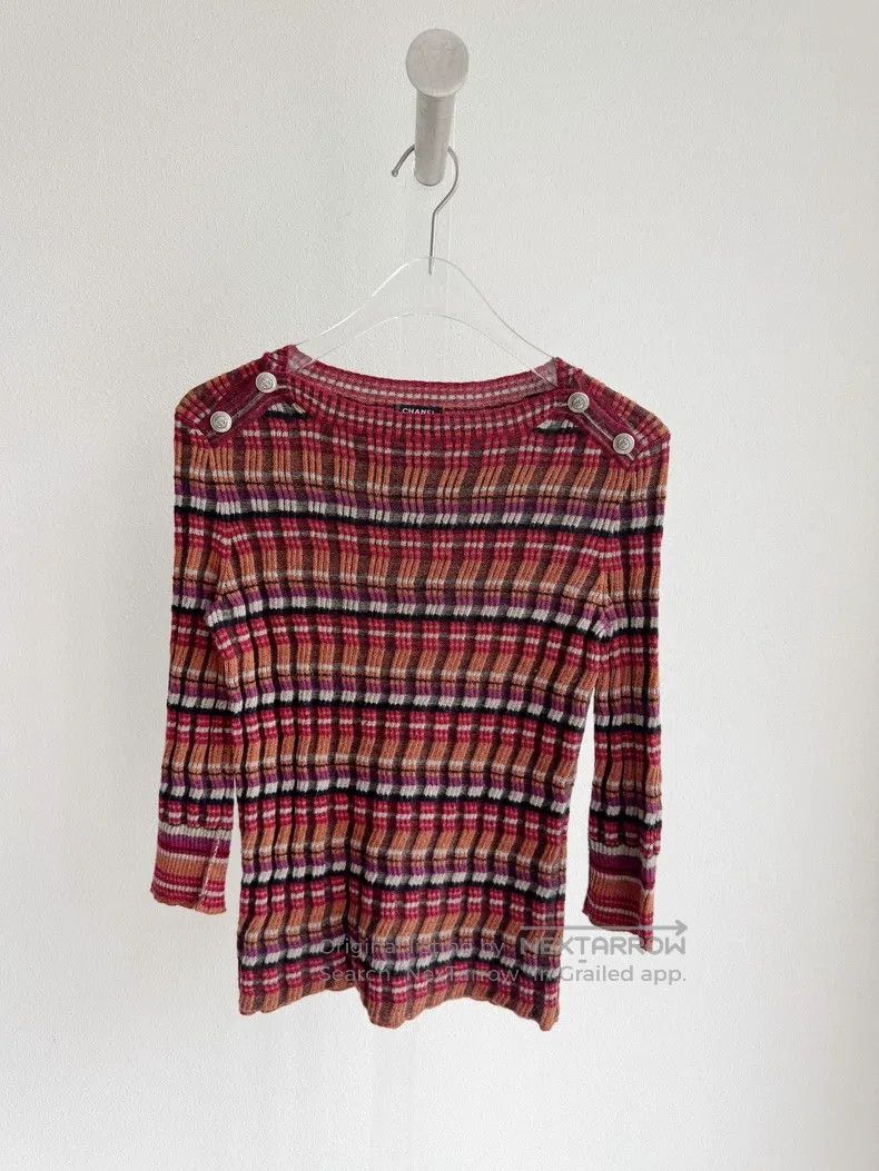 Chanel Chanel Hamburg Series Knitted Sweater Size XXS / US 00 / IT 34 - 2 Thumbnail