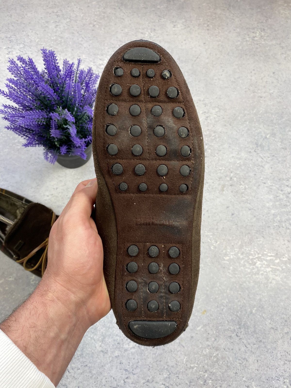 Barbour Barbour men’s Brown Suede Loafers with fur Size US 8 Size US 8 / EU 41 - 14 Thumbnail