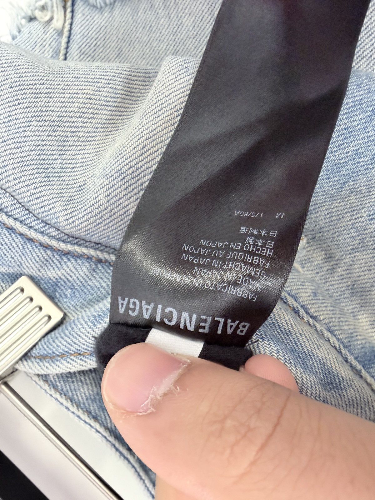 Balenciaga Balenciaga Slashed Sporty B Track Hybrid Denim jeans Size US 34 / EU 50 - 10 Thumbnail