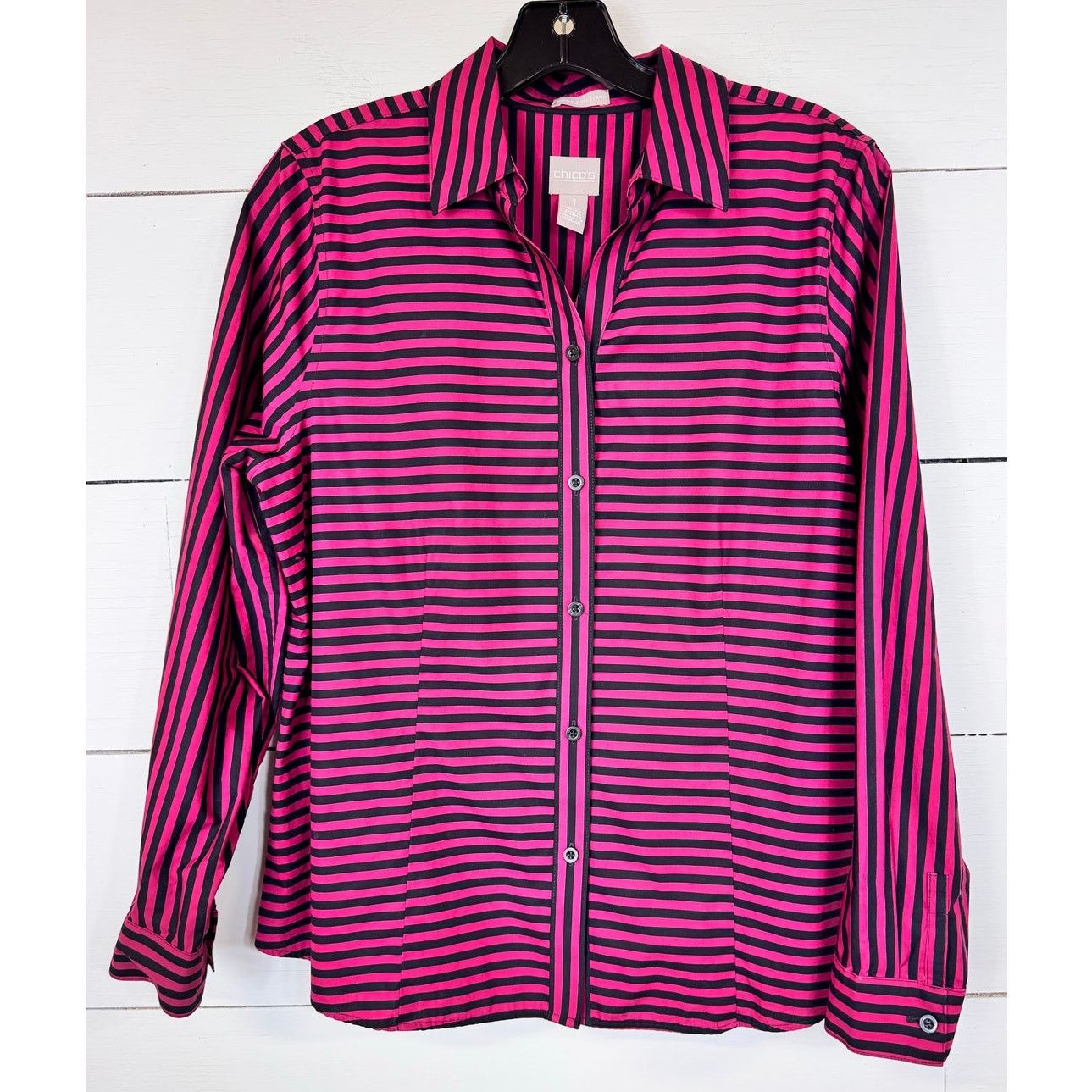 Other Chico's Button Up Shirt Women's Size 1 = Small Size S / US 4 / IT 40 - 1 Thumbnail