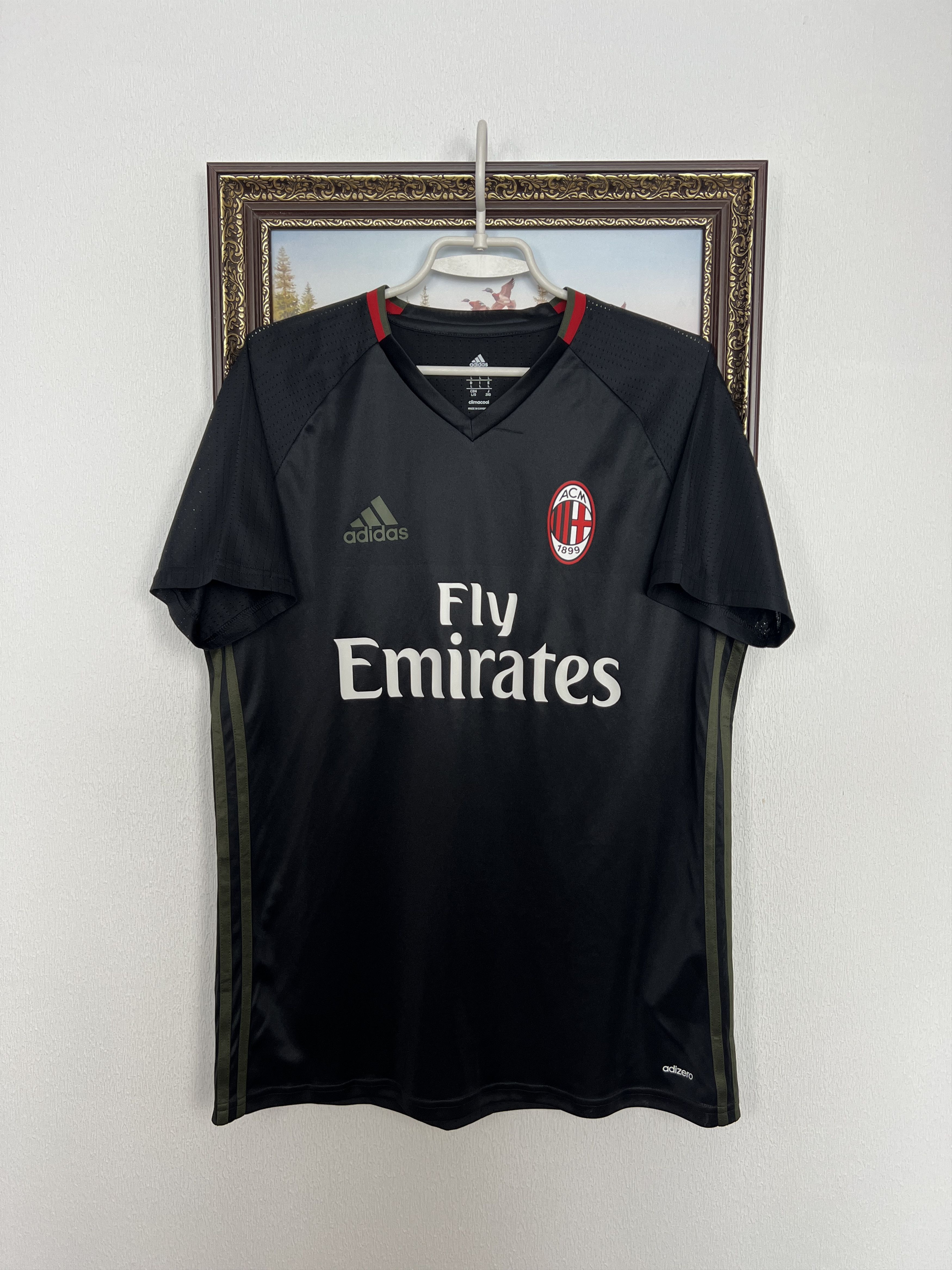 AC Milan football shirt 2016 Soccer Adidas Maglia Mens
