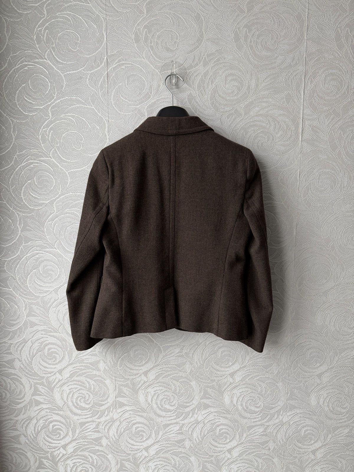 Burberry BURBERRY LONDON 100% Wool 1 Button Blazer Jacket US 8 Brown Size M / US 6-8 / IT 42-44 - 5 Thumbnail