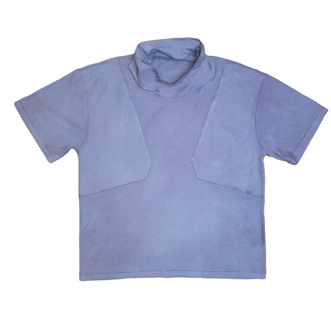 Designer Oversized Mock Neck T shirt - Double Chest Pockets Size US M / EU 48-50 / 2 - 1 Preview