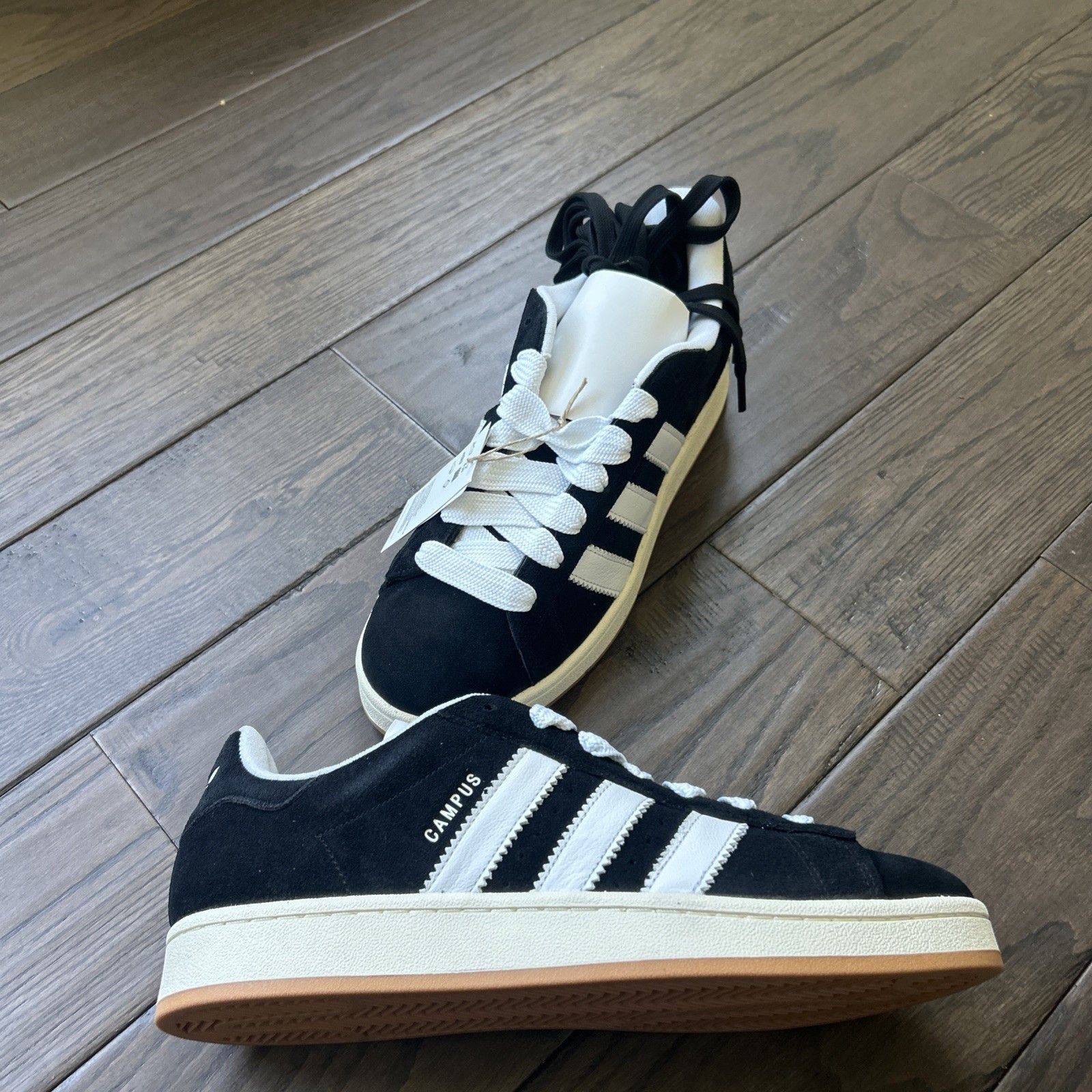 adidas gazelle silver green womens adidas Campus 00s Black White Gum (GS) – Section Store main image 1