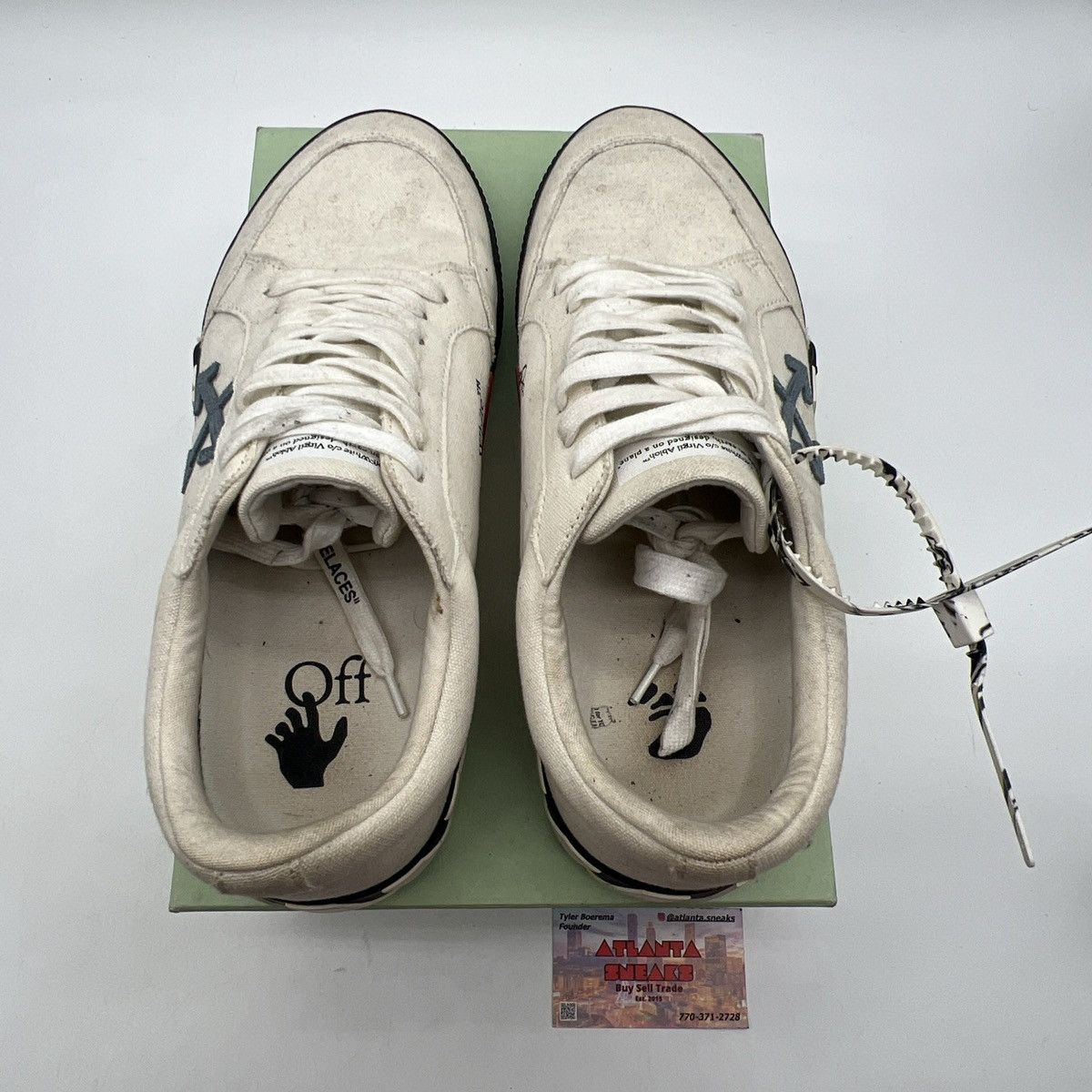 Off-White Off-White Vulc Low Light Blue Size US 12 / EU 45 - 7 Thumbnail