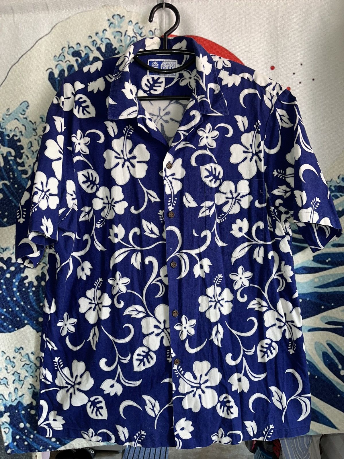 Vintage RJC HAWAIIAN SHIRT BLUE XL VINTAGE Size US XL / EU 56 / 4 - 1 Thumbnail