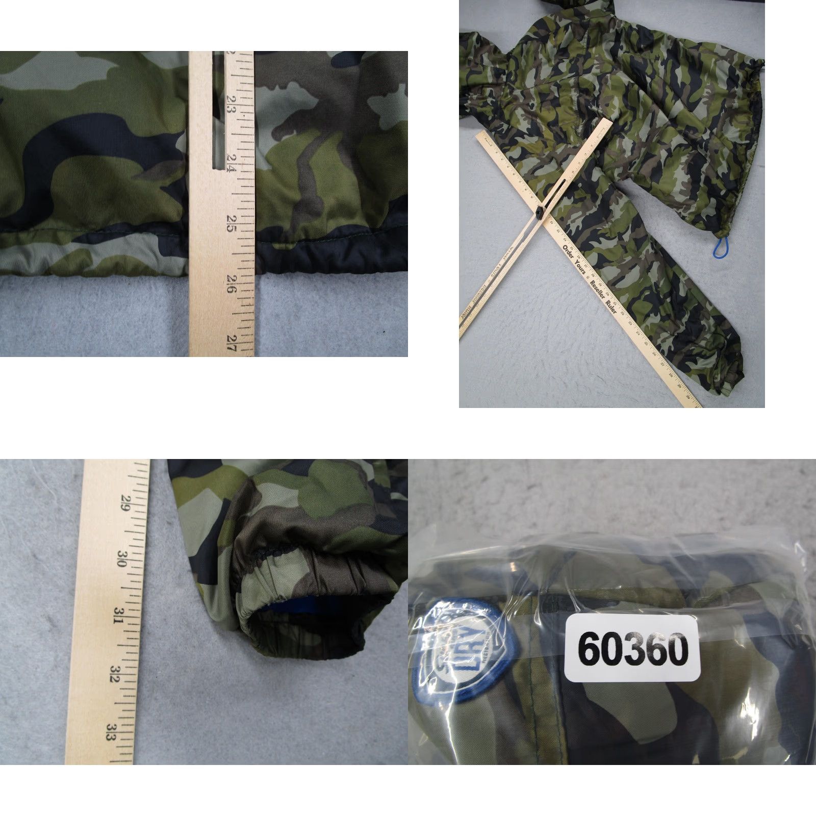 Superdry Superdry Sport Jacket Mens Large Green Camo Fleece Lined Hooded Zip Shell Size US L / EU 52-54 / 3 - 8 Thumbnail