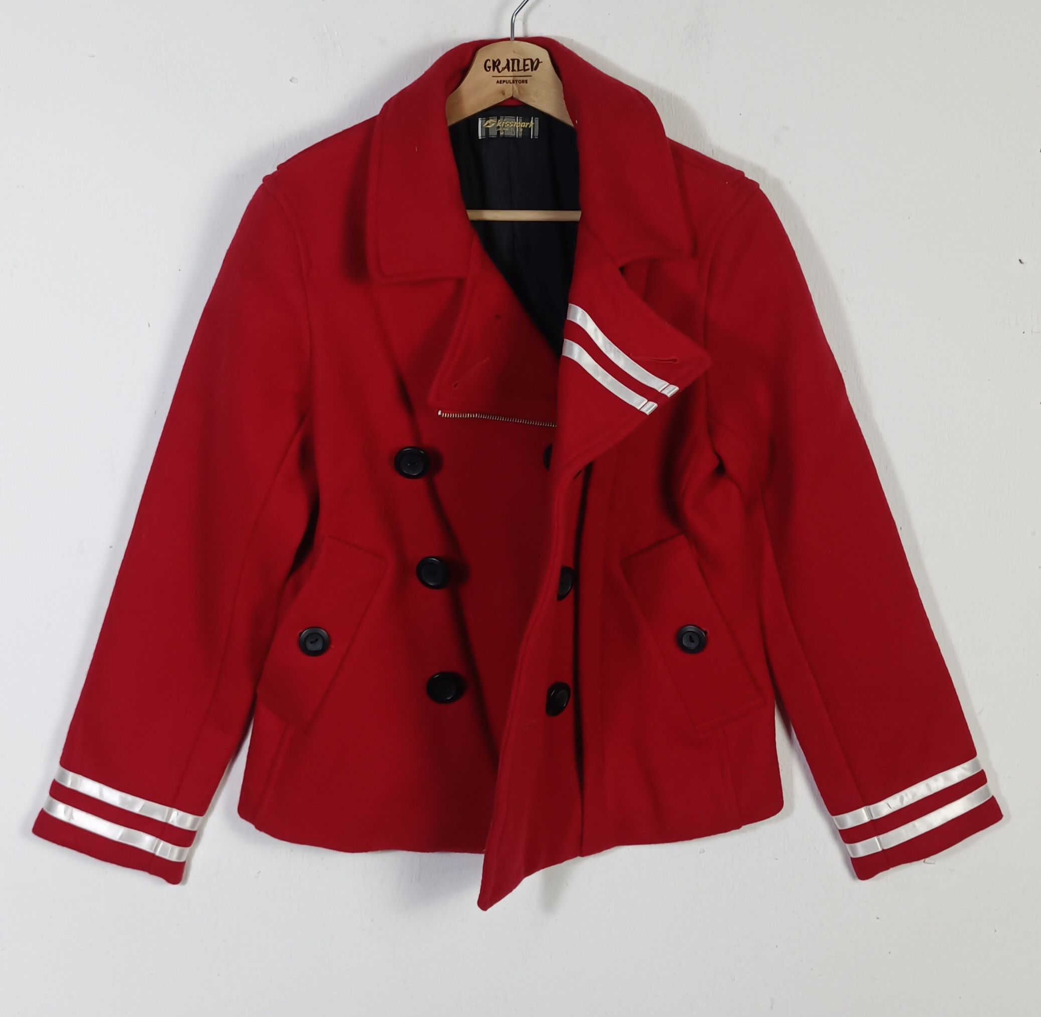 🇯🇵Biker Jacket Wool Double Breast Kiismark Japan