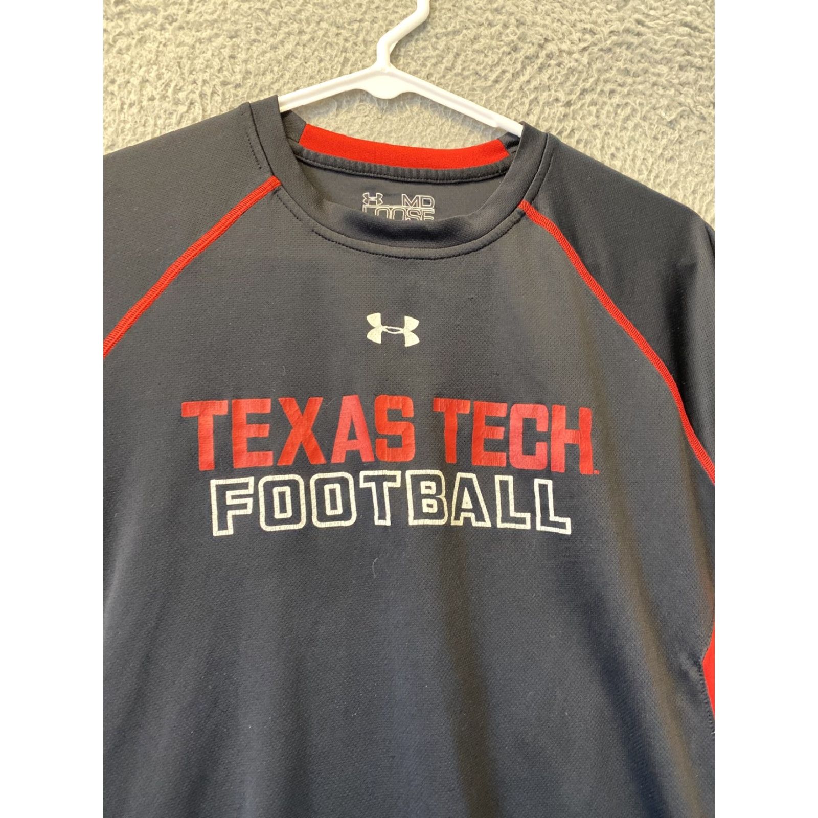 Under Armour Under Armour Texas Tech Short Sleeve Shirt Men's M Loose Black HeatGear/47-60 Size US M / EU 48-50 / 2 - 2 Thumbnail