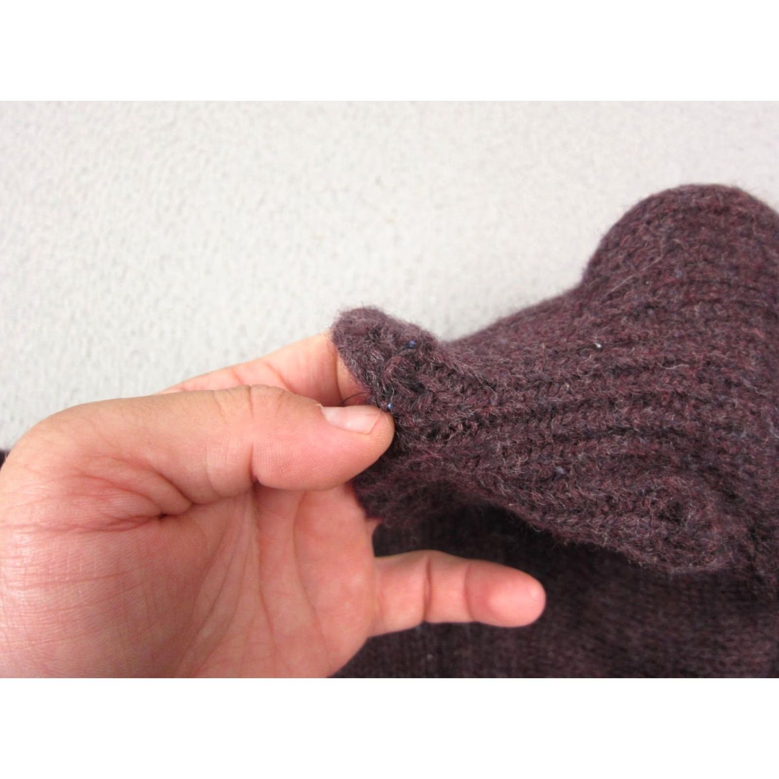 Eddie Bauer VINTAGE Eddie Bauer Sweater Womens L Purple 100% Wool Pullover Knit Mock Neck Size L / US 10 / IT 46 - 6 Thumbnail