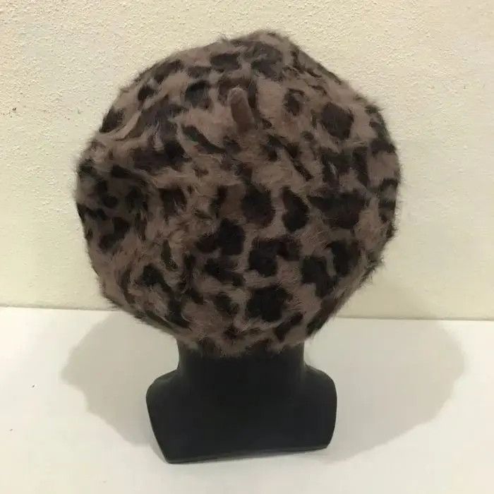 Japanese Brand × Kapital × Vintage Japanese Brand GRL Leopard Fleece Beanie Hat Size ONE SIZE - 4 Thumbnail