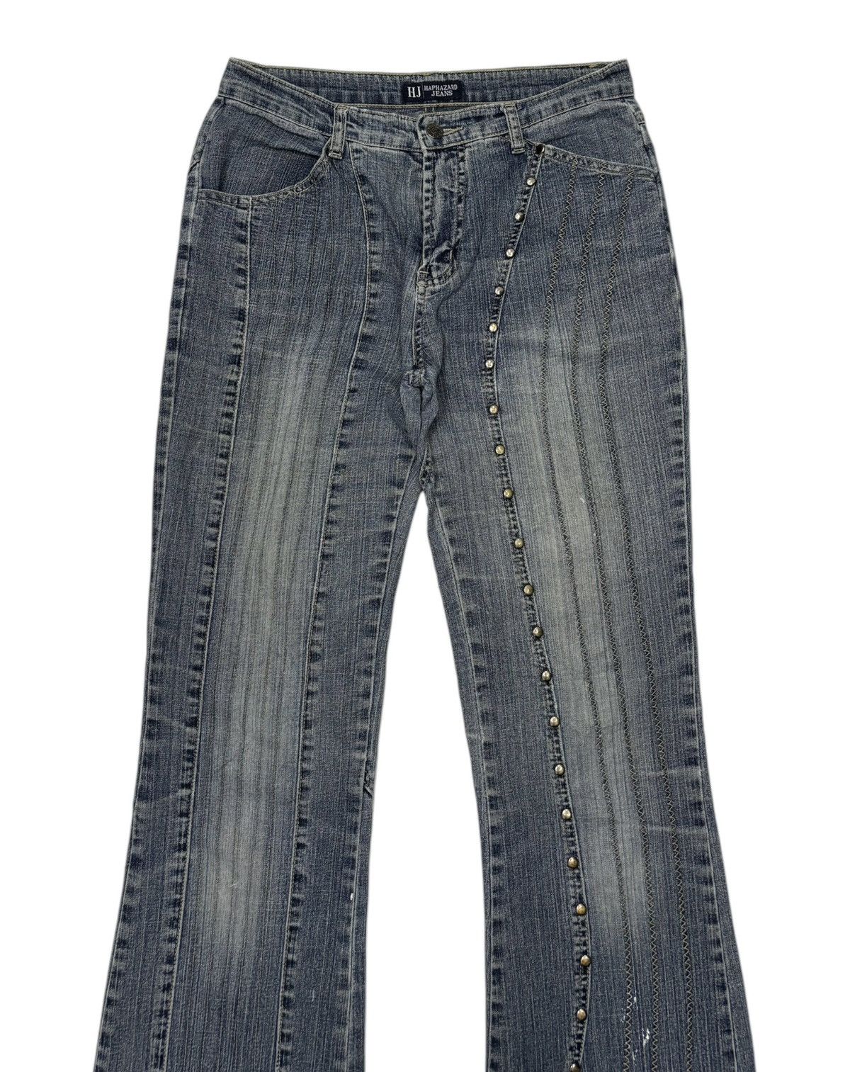If Six Was Nine FLARE JEANS HAPHAZARD METAL STUDDED FLARED JEANS Size US 30 / EU 46 - 5 Thumbnail