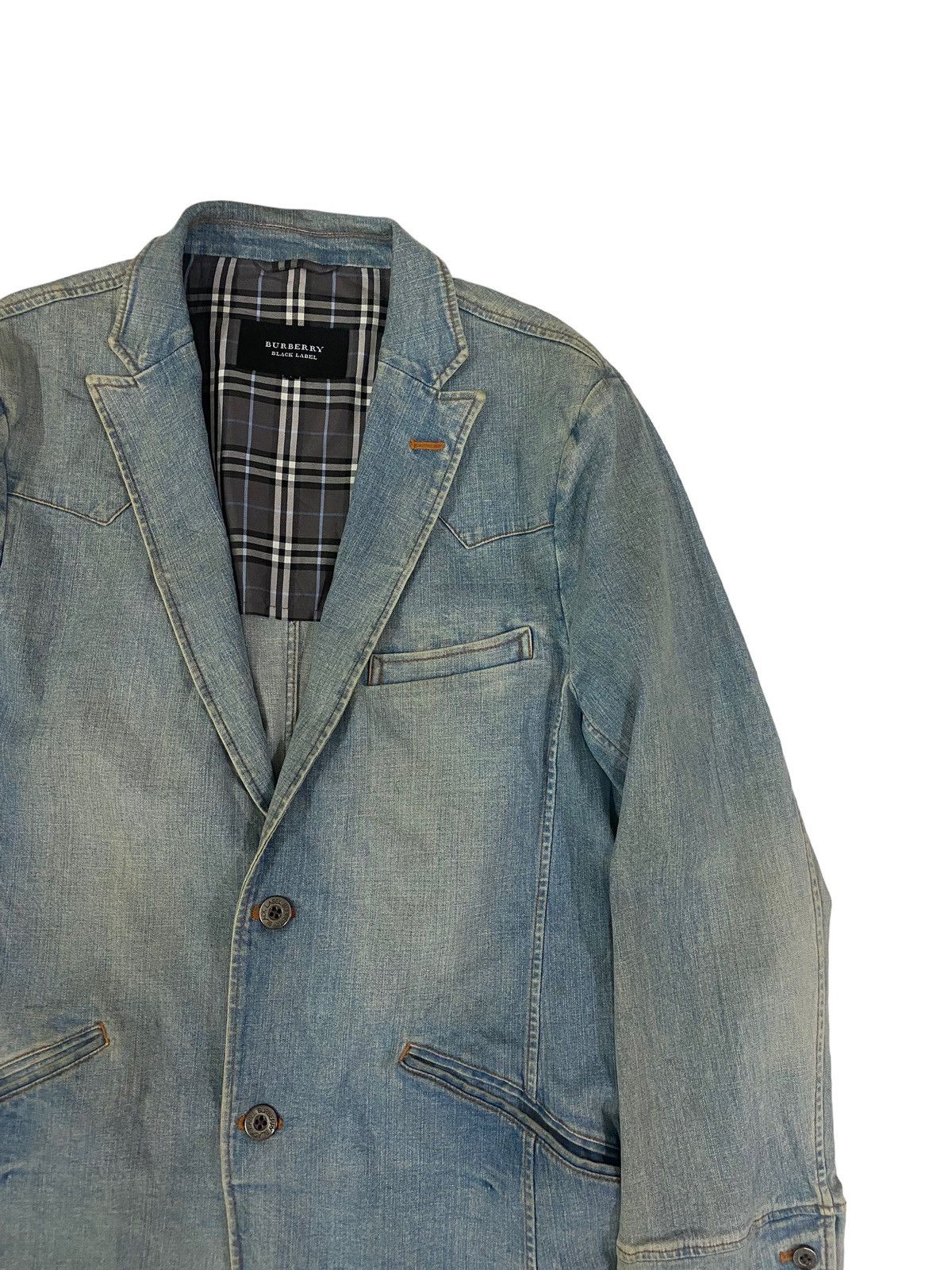 Burberry Burberry Black Label Denim Blazer Jacket Size US M / EU 48-50 / 2 - 4 Thumbnail