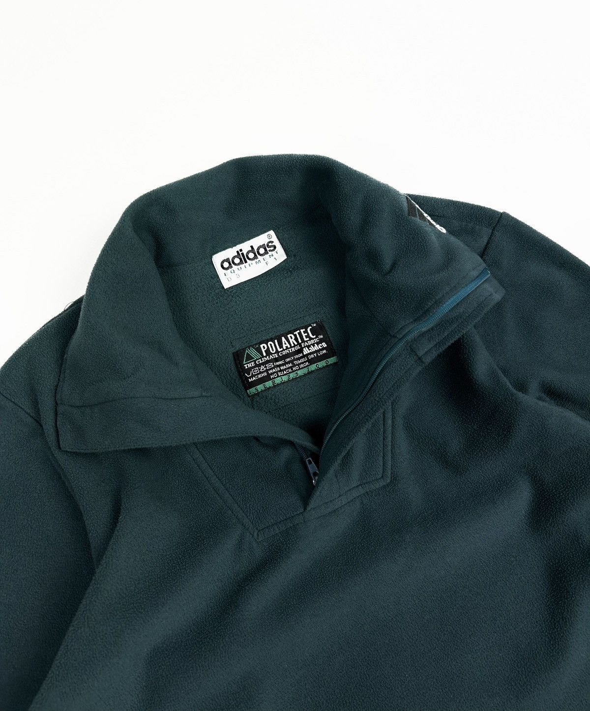 Adidas × Vintage Adidas equipment Vintage 90s Fleece jacket pullover Size US M / EU 48-50 / 2 - 5 Thumbnail