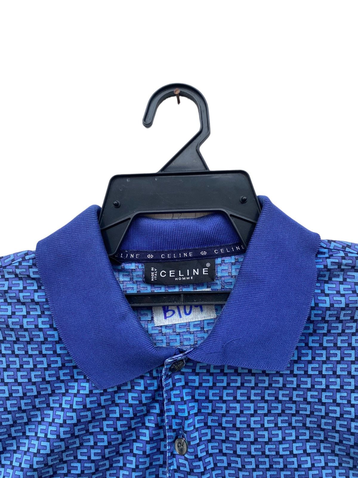 Celine Vintage Celine Polo Shirt Size US L / EU 52-54 / 3 - 3 Thumbnail