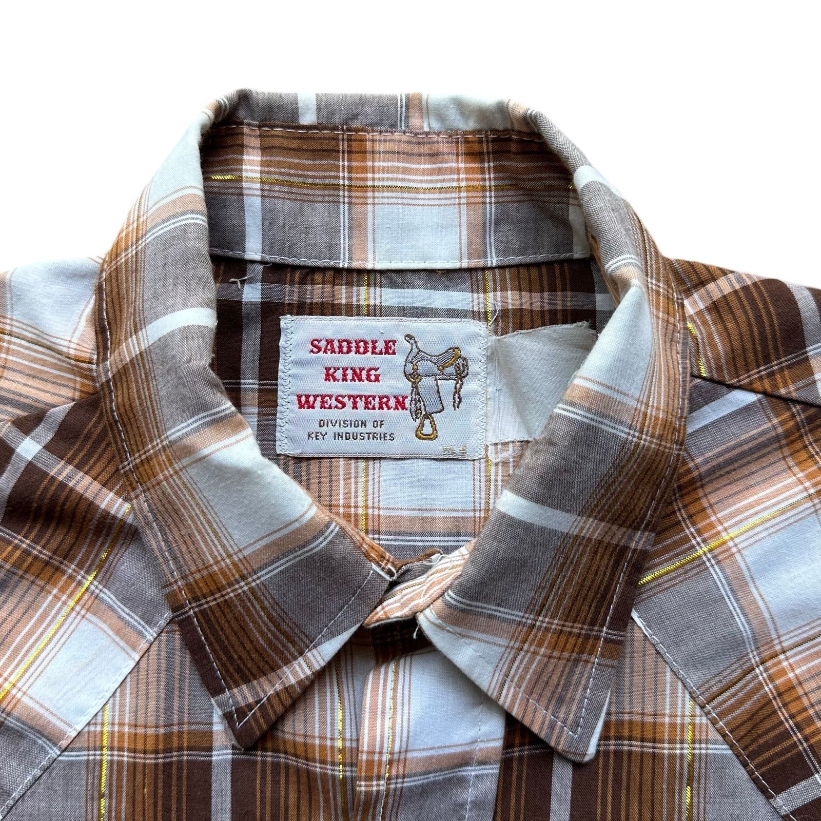 Other Vintage Saddle King Western SS Button Up Size L/XL GUC Size US XL / EU 56 / 4 - 7 Thumbnail