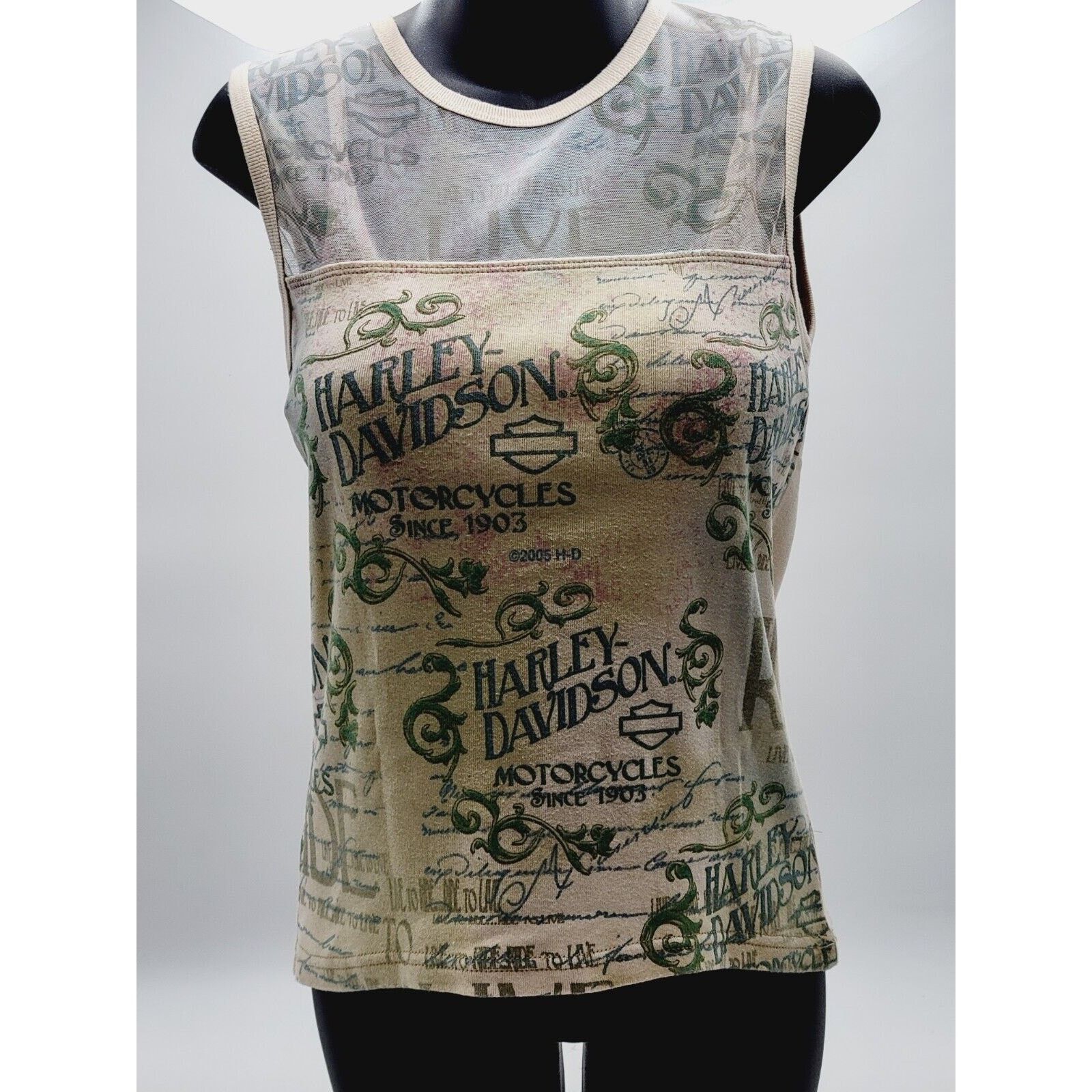 Harley Davidson Harley Davidson Women's Tank Top Shirt Sz L 100% Cotton Size L / US 10 / IT 46 - 1 Thumbnail