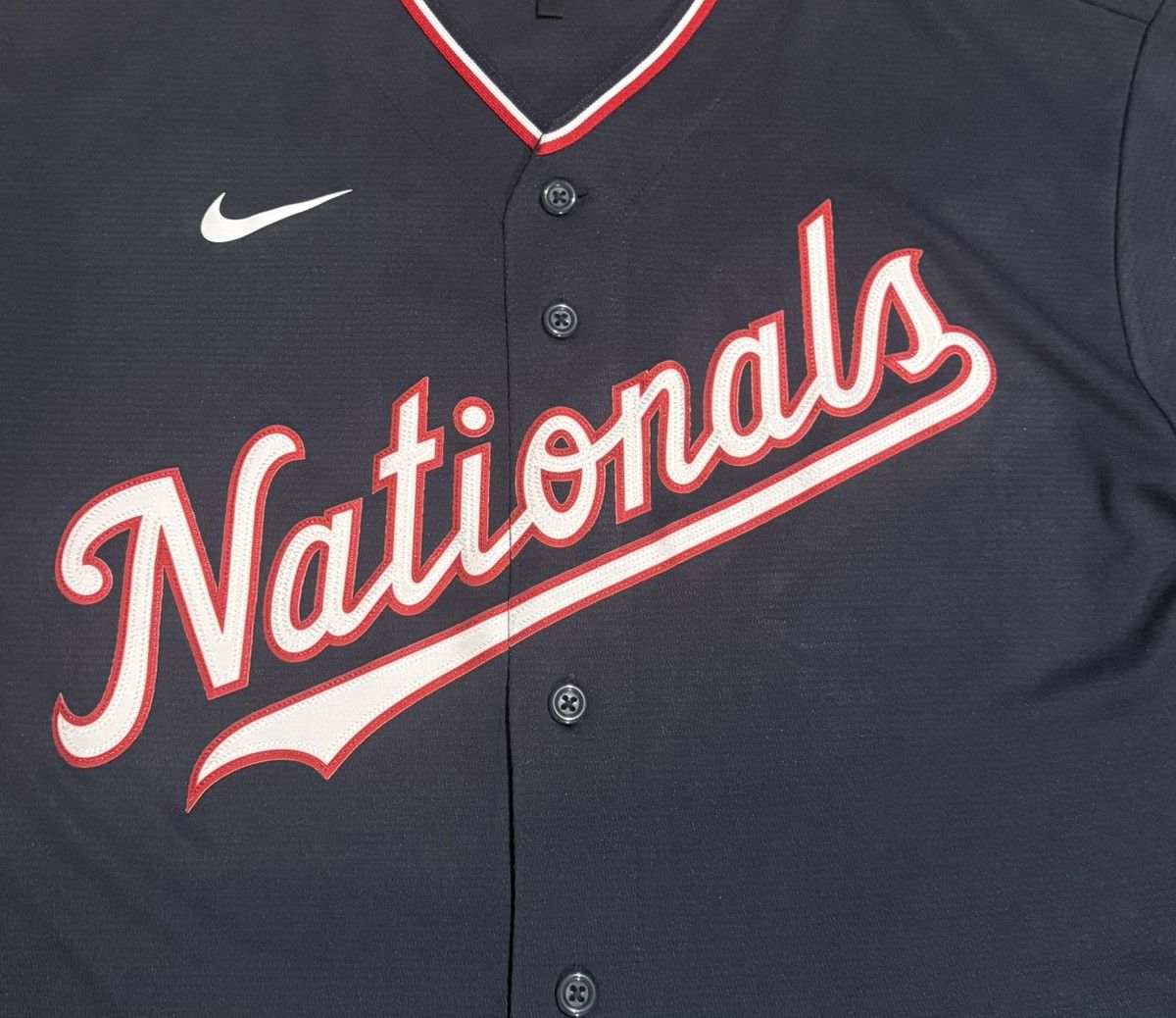 Nike Nike Washington Nationals Navy Away Jersey Size XL NWOT Size US XL / EU 56 / 4 - 2 Thumbnail