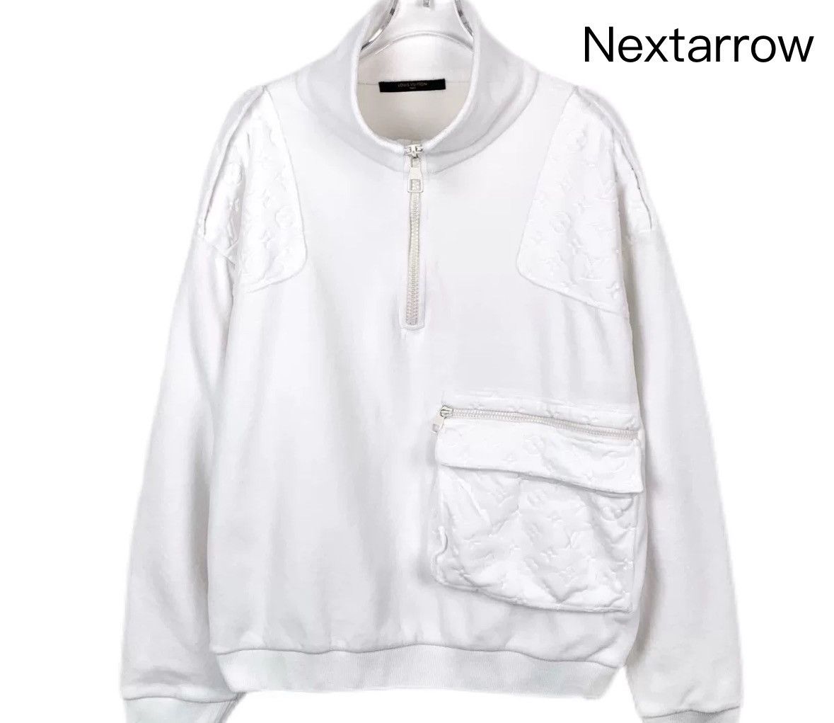Louis Vuitton Louis Vuitton Lv white logo long sleeved sweatshirt Size US M / EU 48-50 / 2 - 1 Thumbnail