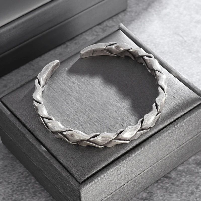 Vintage Reptilian Scale Metal Bracelet Size ONE SIZE - 3 Thumbnail
