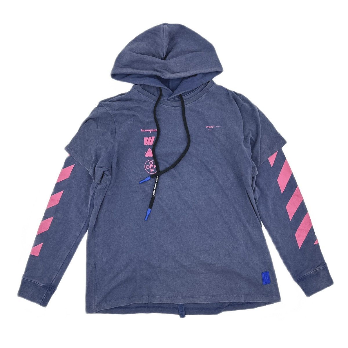 Off-White OFF-WHITE Diag Mariana Hooded T-Shirt Size US M / EU 48-50 / 2 - 1 Thumbnail
