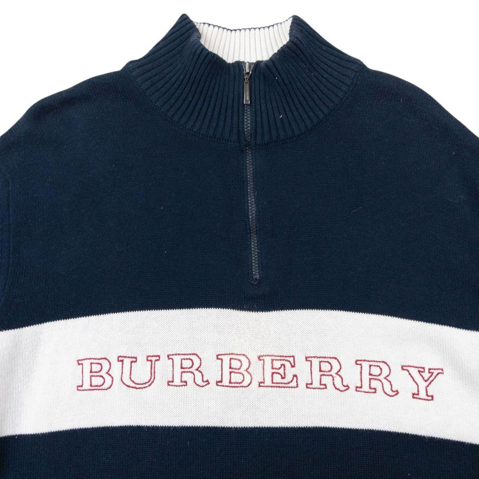 Burberry Vintage 2000s Burberry Embroidered Q Zip Jumper Size S Size US S / EU 44-46 / 1 - 3 Thumbnail