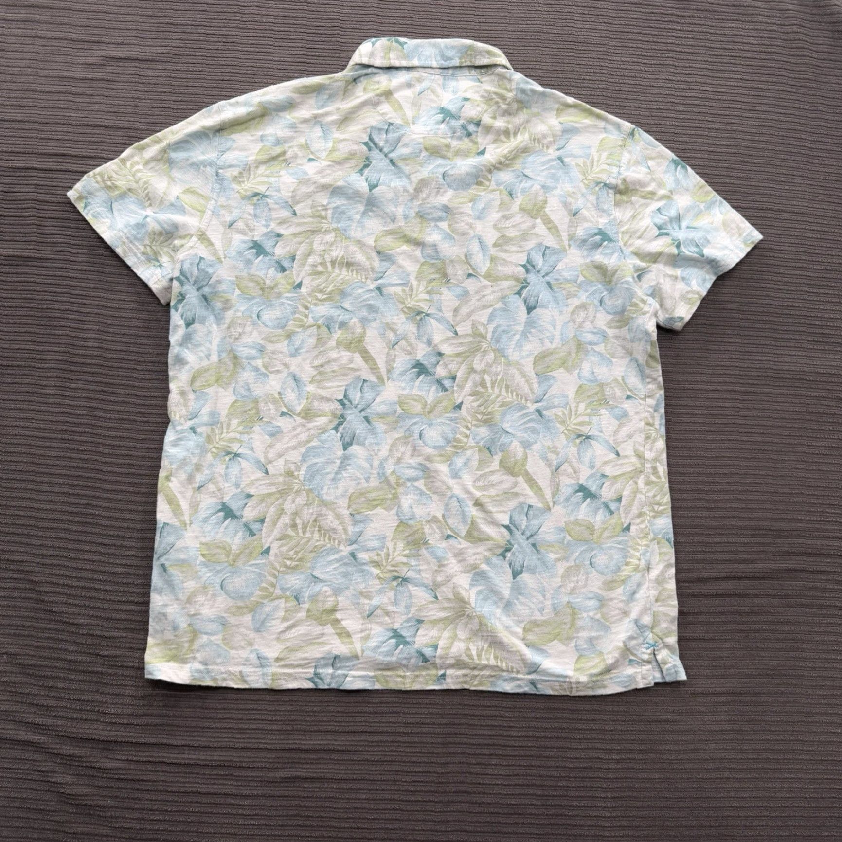 Tori Richard Tori Richard Polo Shirt Men L Cotton Tropical Palm Leaf Print Vacation Multicolor Floral Short Sleeve Button-Up Size US L / EU 52-54 / 3 - 2 Thumbnail