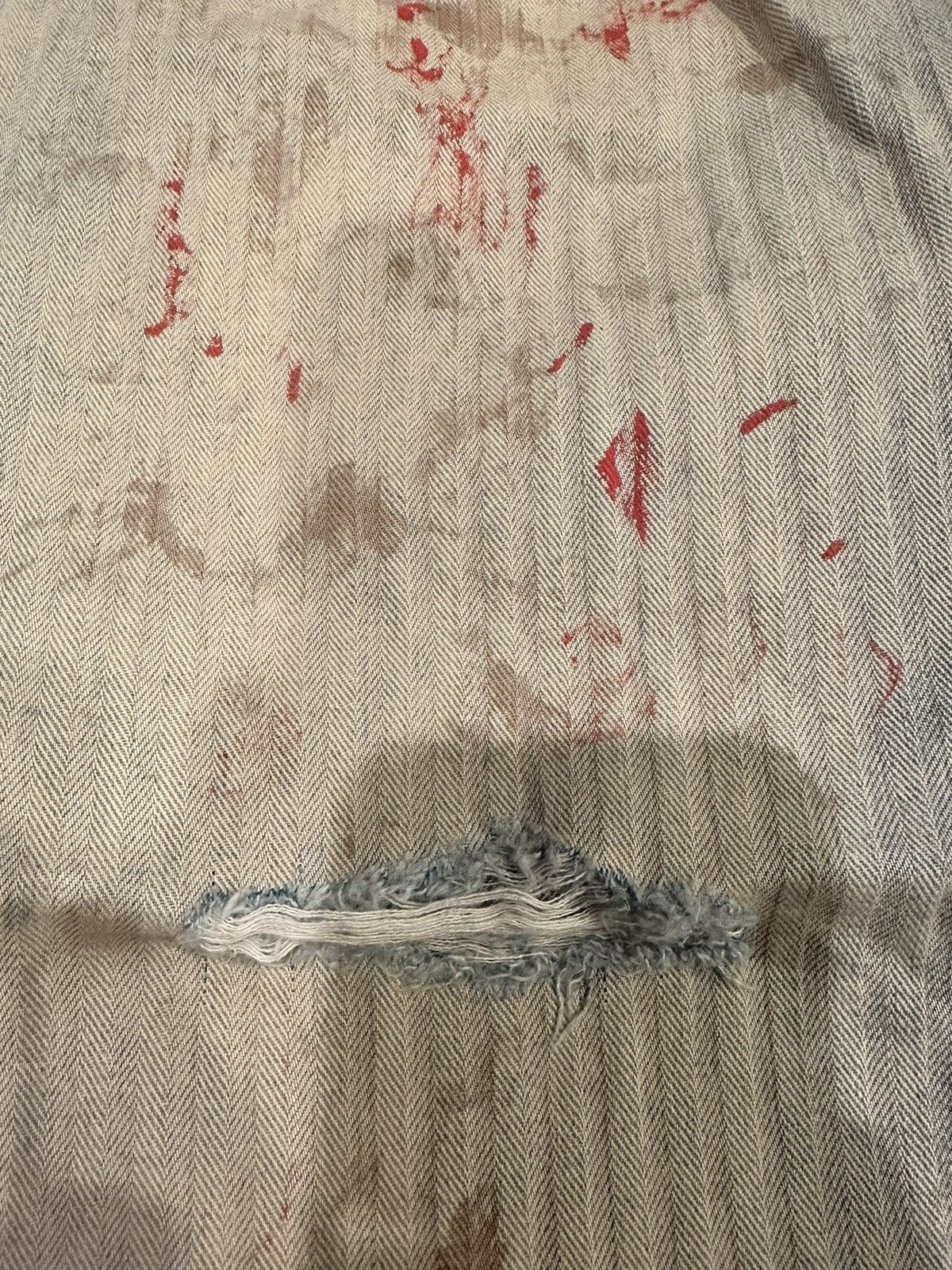 Enfants Riches Deprimes Enfants Riches Deprimes Blood Splatter Faded Indigo Pants Size US 30 / EU 46 - 5 Thumbnail