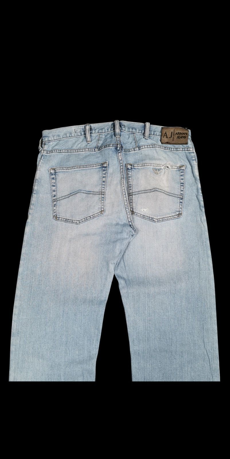 Armani Aj armani light wash denim jeans distressed Size US 34 / EU 50 - 5 Thumbnail