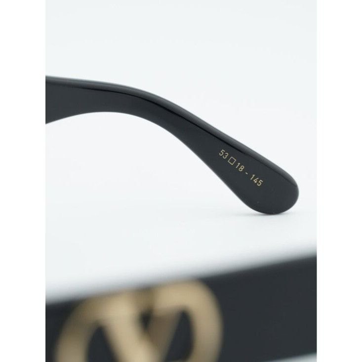 Valentino Valentino VLX-181A Eyeglasses Shiny Black 53mm Square Frame Size ONE SIZE - 7 Thumbnail
