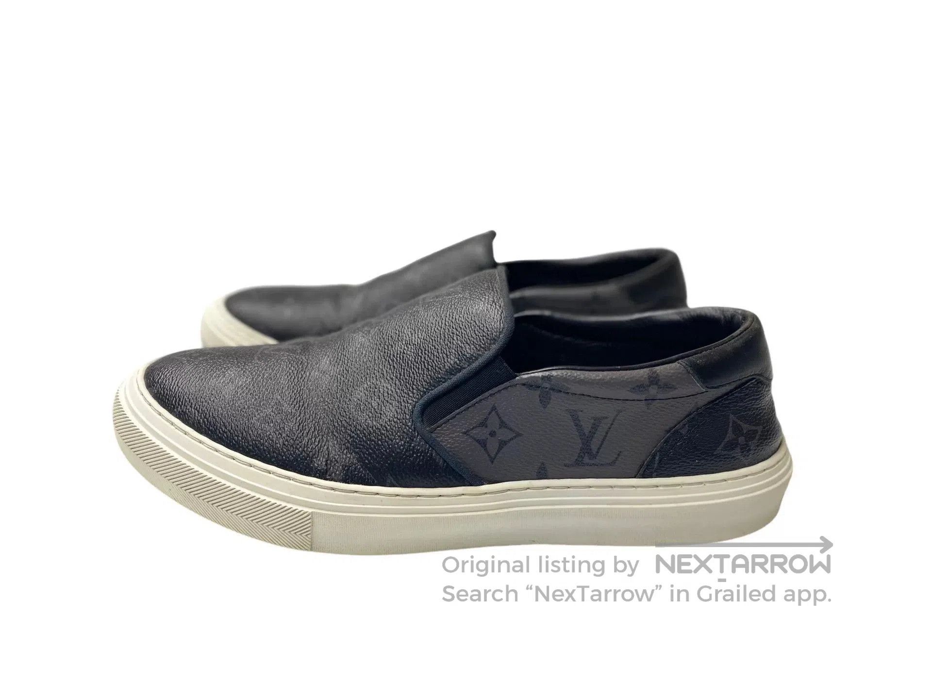 Louis Vuitton Louis Vuitton Black Silver Monogram Slip. Size US 9 / EU 42 - 4 Thumbnail