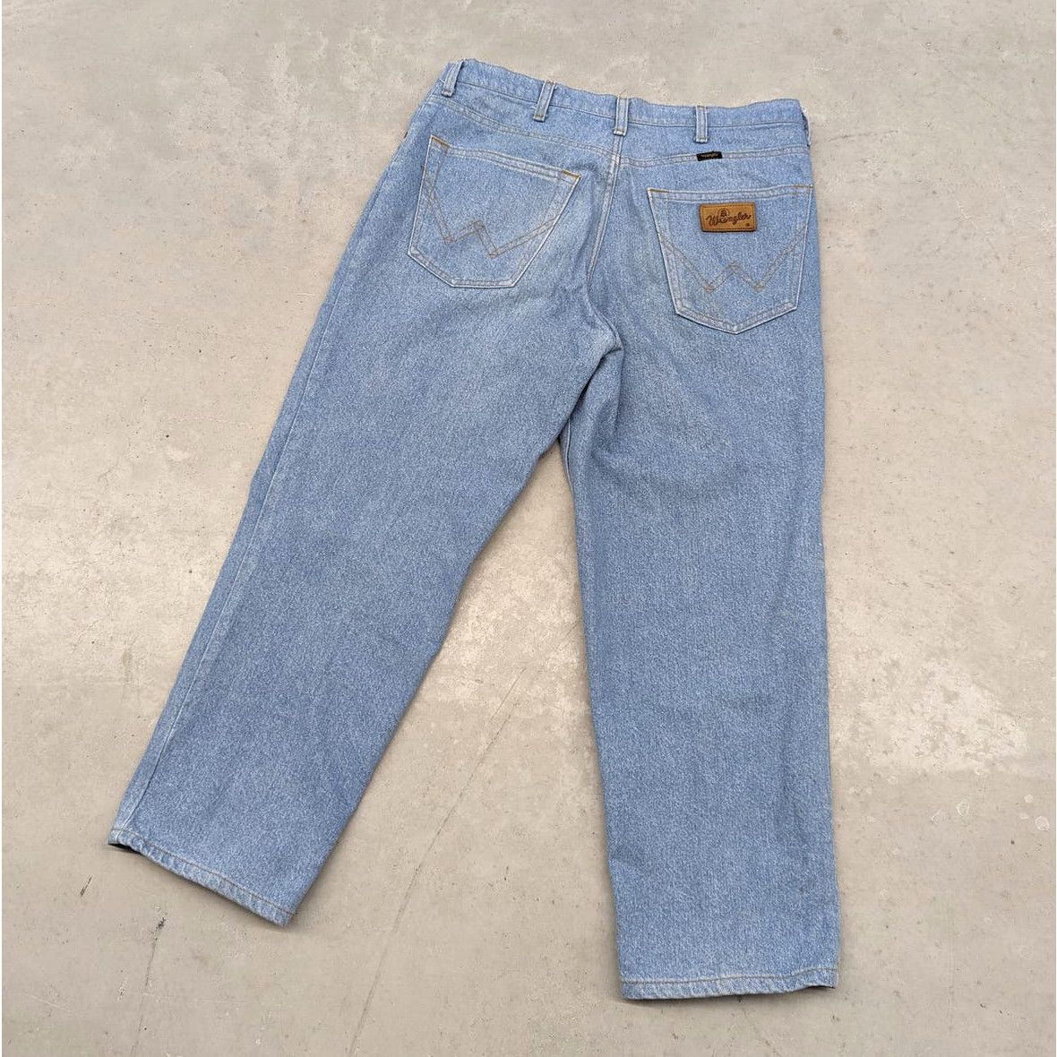 image of 80's Wrangler Blue Bell Light Blue Denim Jeans, Men's (Size 33)