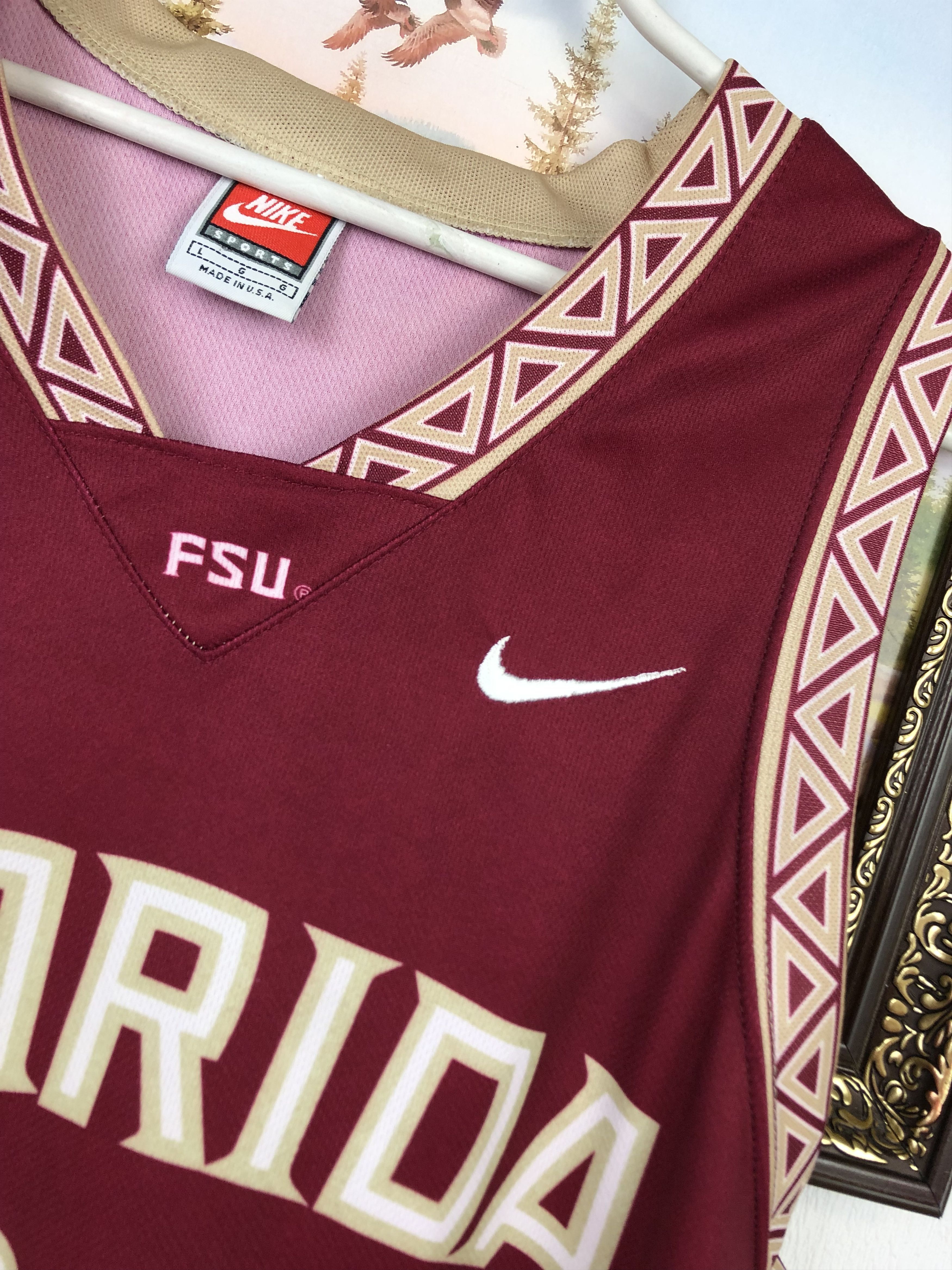 Nike Vintage Nike Florida State University Basketball Jersey FSU Size US L / EU 52-54 / 3 - 3 Thumbnail