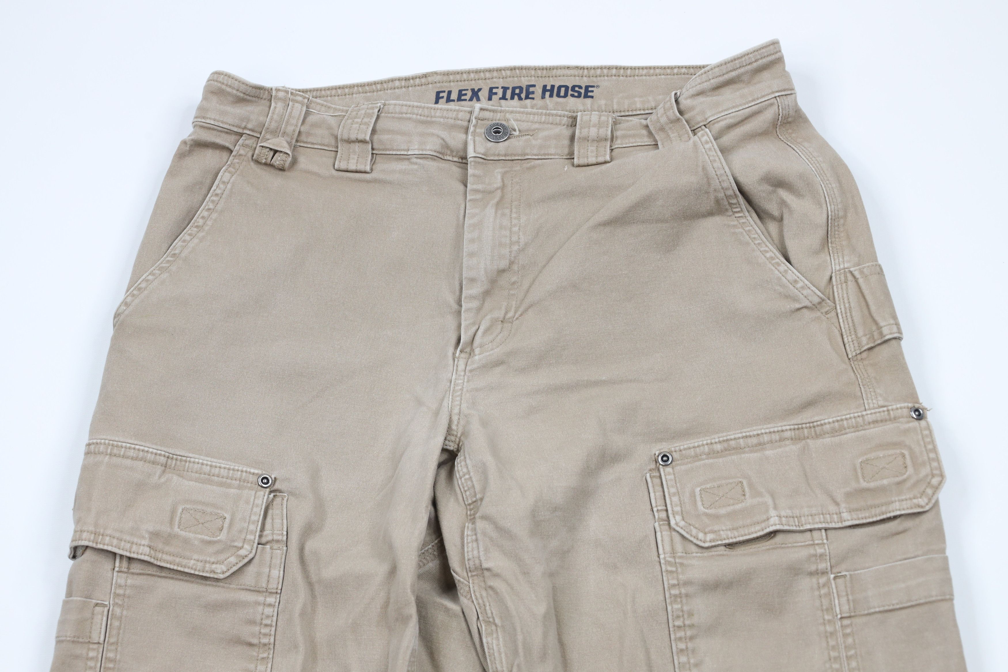 Duluth Trading Company × Vintage Duluth Trading Co Fit Faded Flex FireHose Canvas Cargo Pants Size US 34 / EU 50 - 2 Thumbnail