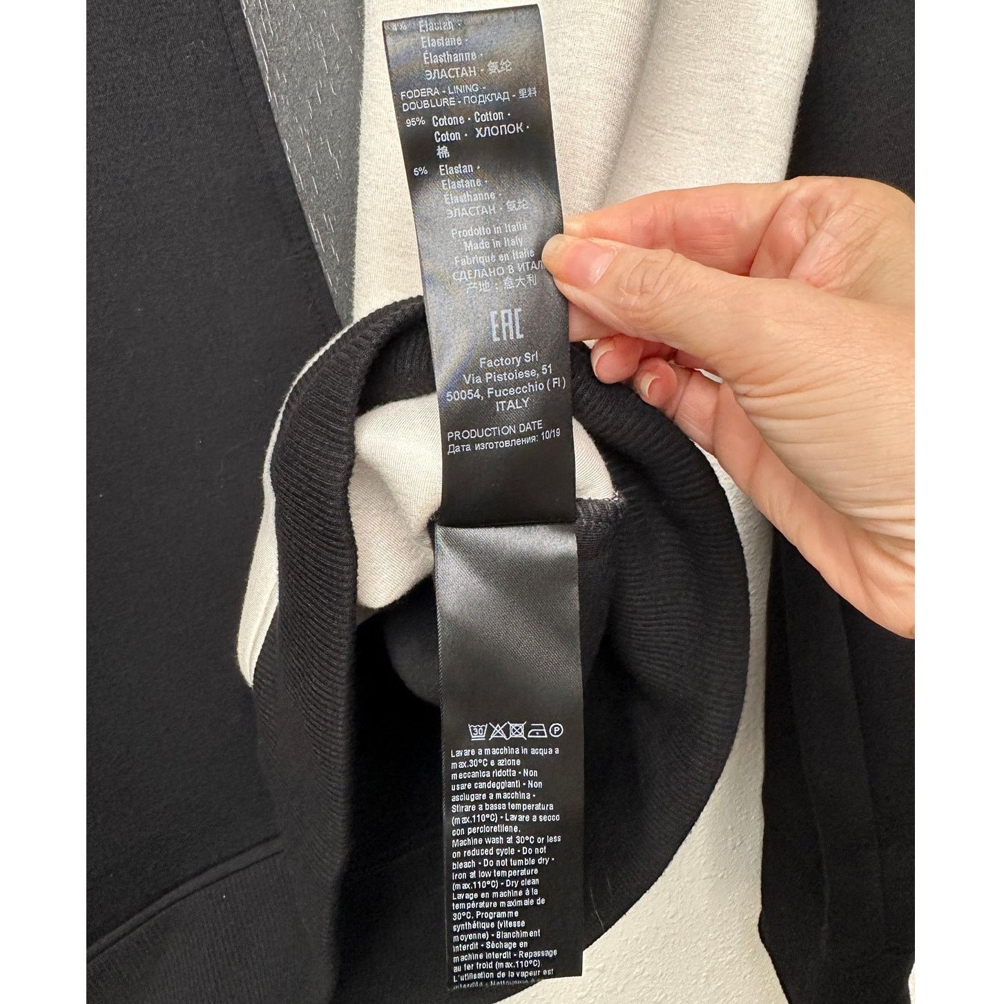Neil Barrett Neil Barrett men’s sweater black/off-white lightning bolt L Size US L / EU 52-54 / 3 - 9 Thumbnail
