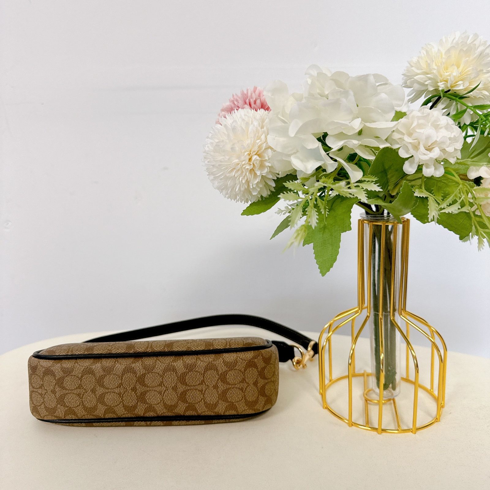 Coach Coach CS445 Nolita 19 In Colorblock Signature IN Khaki Black Size ONE SIZE - 5 Thumbnail