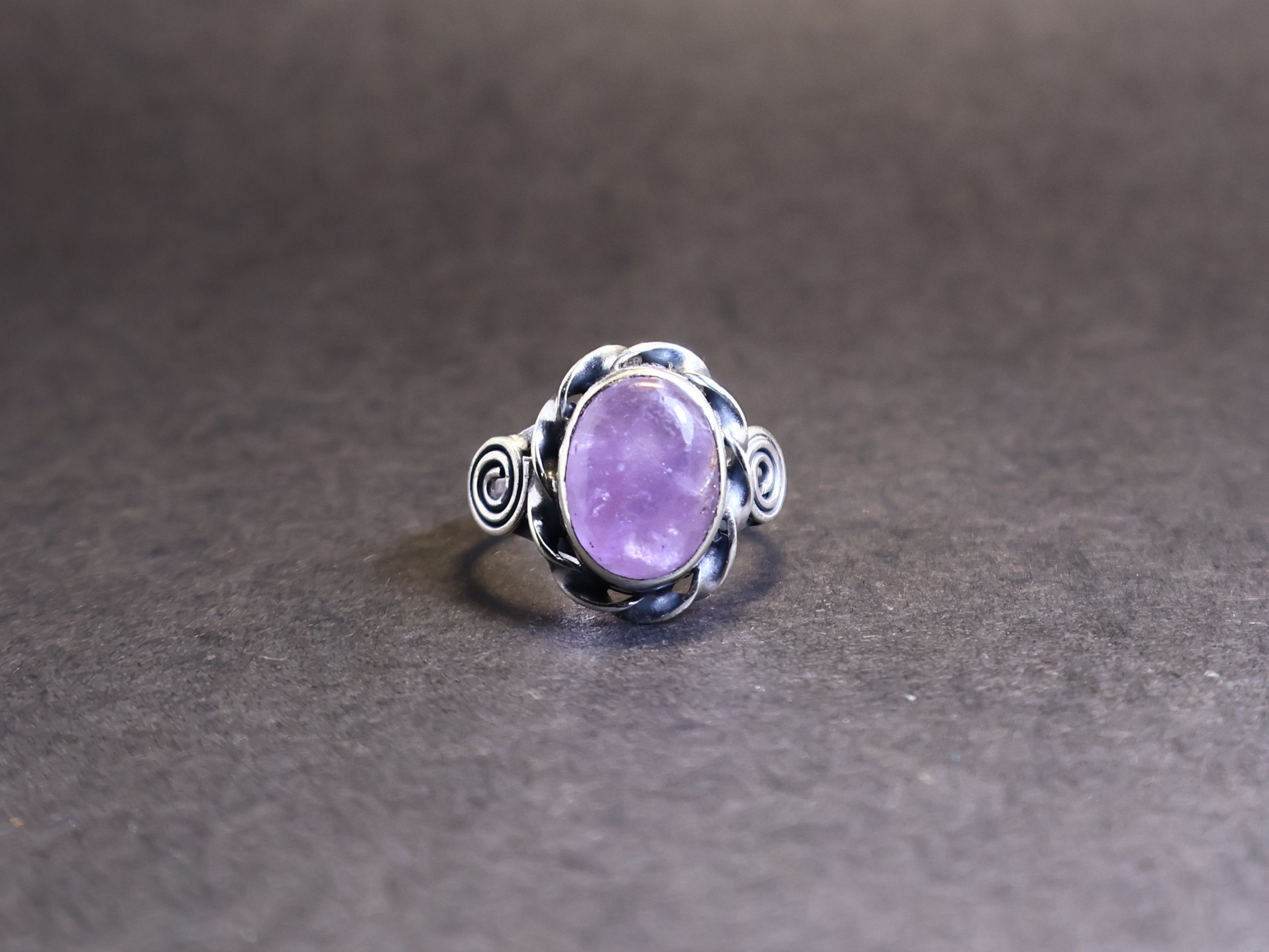 Handmade Amethyst Gemstone Ring, Sterling Silver Ring, Handmade Ring, Size ONE SIZE - 3 Thumbnail
