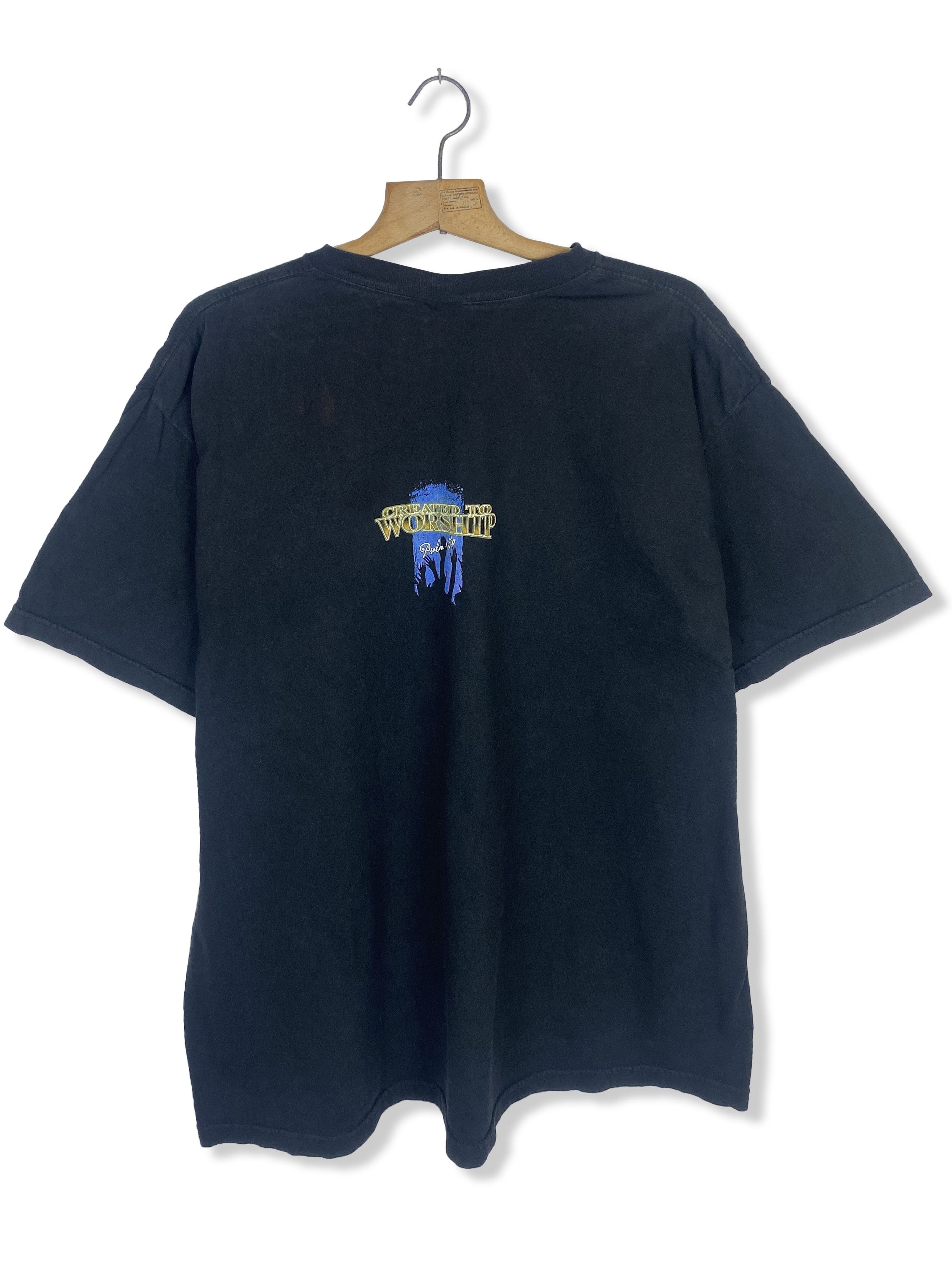 Band Tees 2001 Vintage WORSHIP Black T-Shirt M Size US XXL / EU 58 / 5 - 6 Thumbnail
