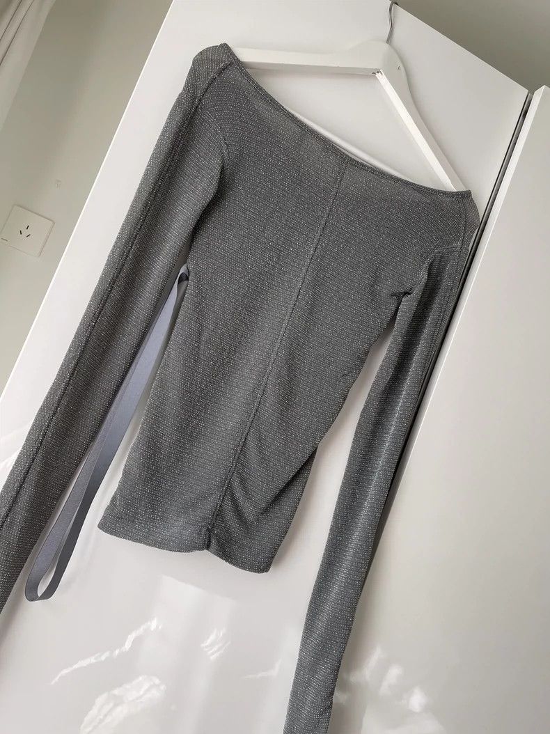 Helmut Lang Helmut Lang size MV-neck top size M brand new 2501-Nextarro Size M / US 6-8 / IT 42-44 - 5 Thumbnail