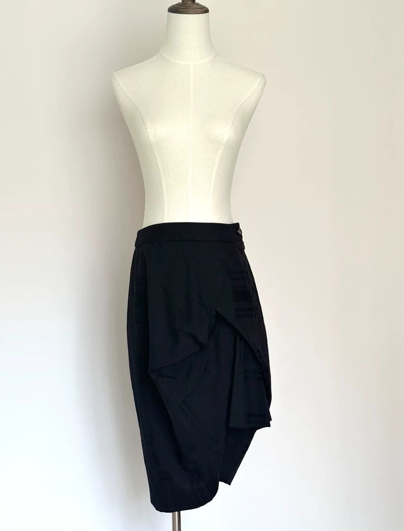 Vivienne Westwood Vivienne Westwood size2 A long dress with irregular black p Size 27" / US 4 / IT 40 - 1 Thumbnail