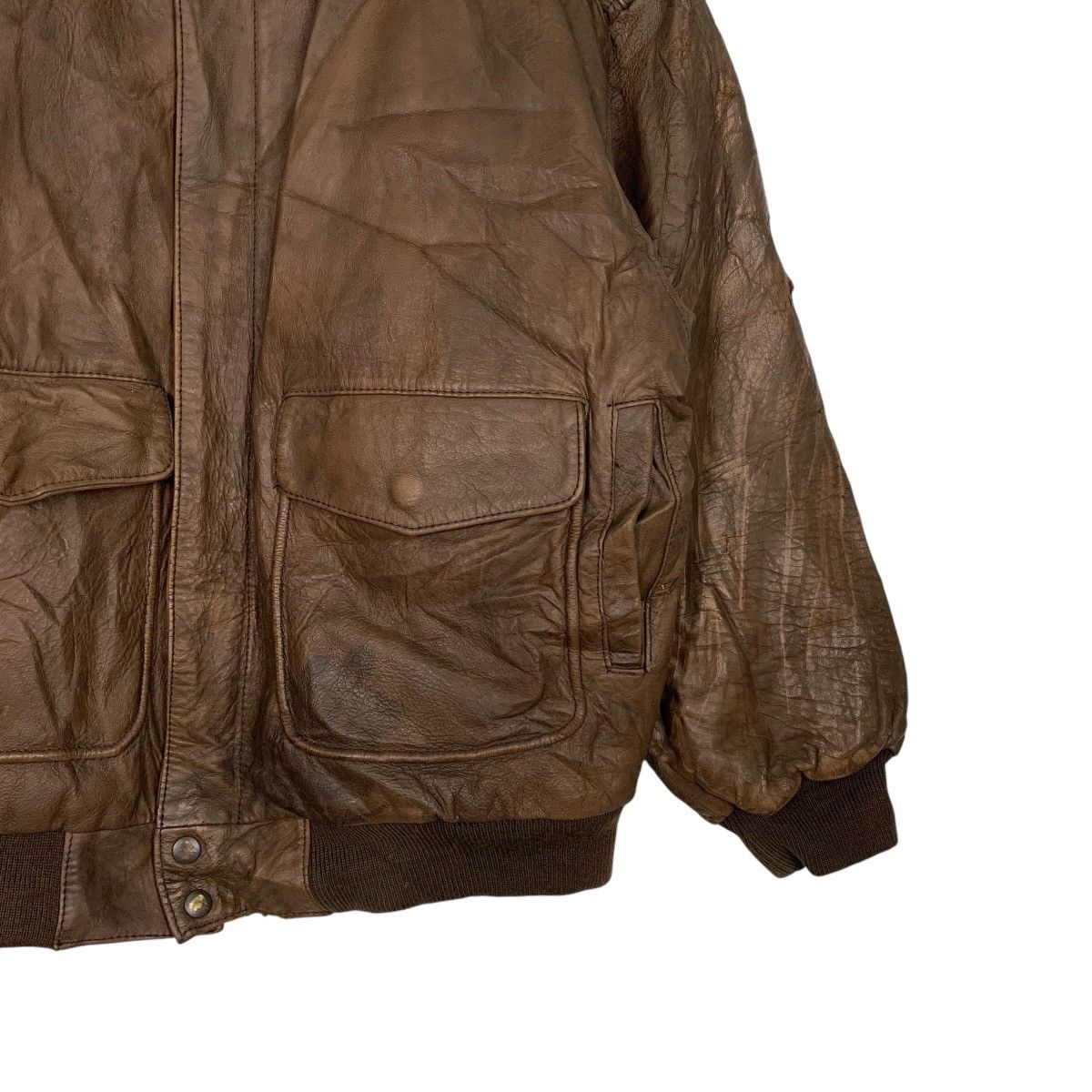 Japanese Brand Japanese Brand Sub Urban Tokyo Military Leather Jacket Size US M / EU 48-50 / 2 - 4 Thumbnail