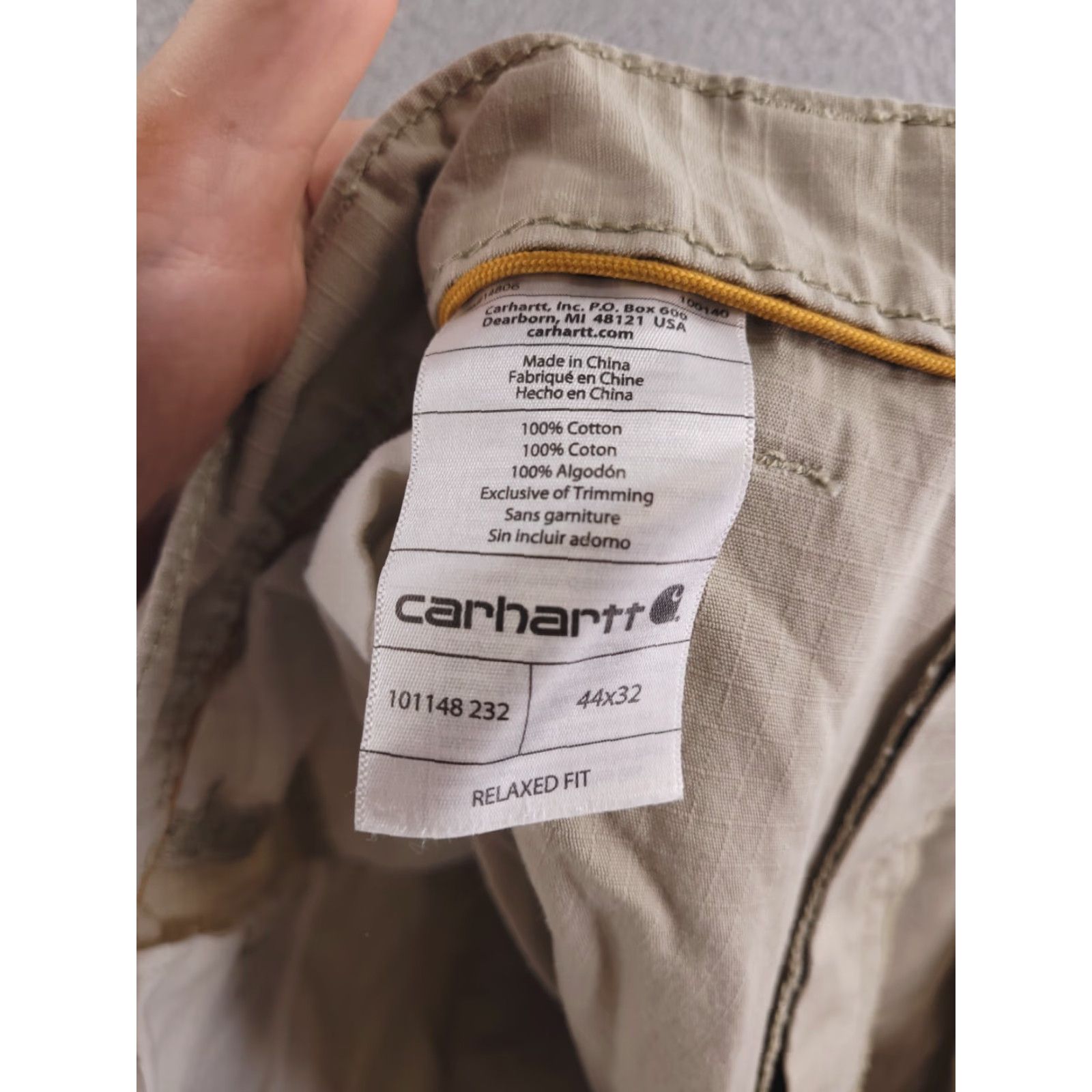 Carhartt Carhartt Pants Mens 44x31 Tan Ripstop Cargo Work Force Size US 44 / EU 60 - 6 Thumbnail